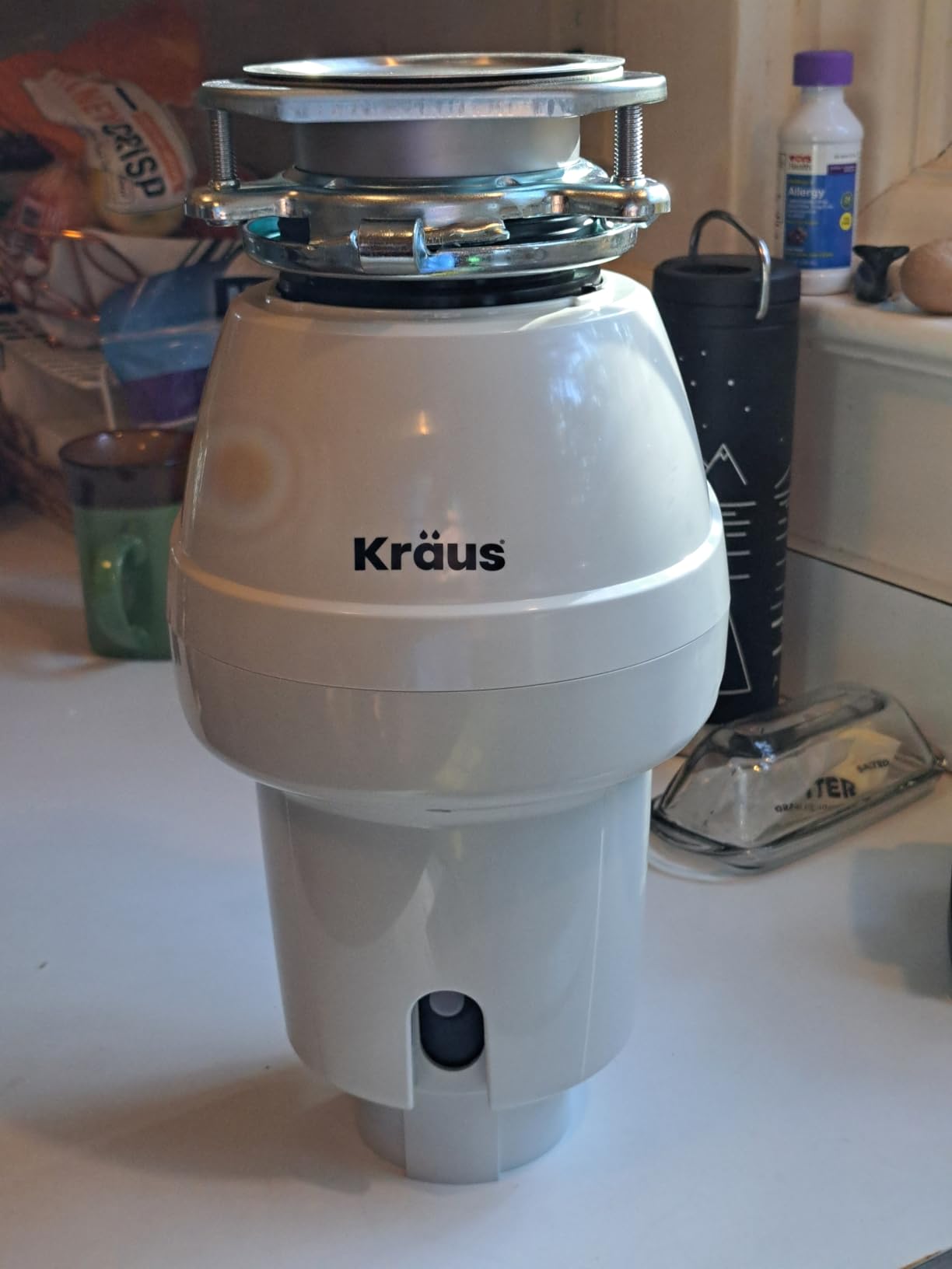 KRAUS WasteGuard 3/4 HP Continuous Feed Garbage Disposal with Ultra-Quiet Motor for Kitchen Sink with Power Cord and Flange Included, KWD211-75MCG customer photo 2