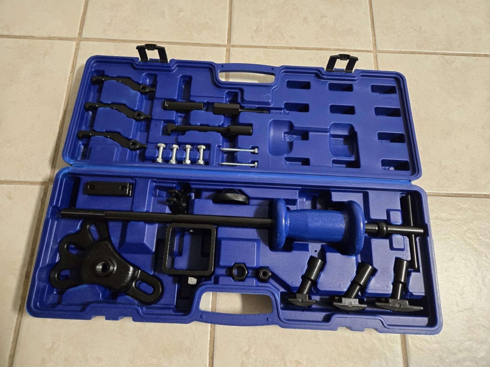 OMT 22pc Slide Hammer Puller Set, Axle Bearing Hub & Seal Remover Kit | Front and Rear Axle Shaft Hub Bearing Seal Remover Set with 1