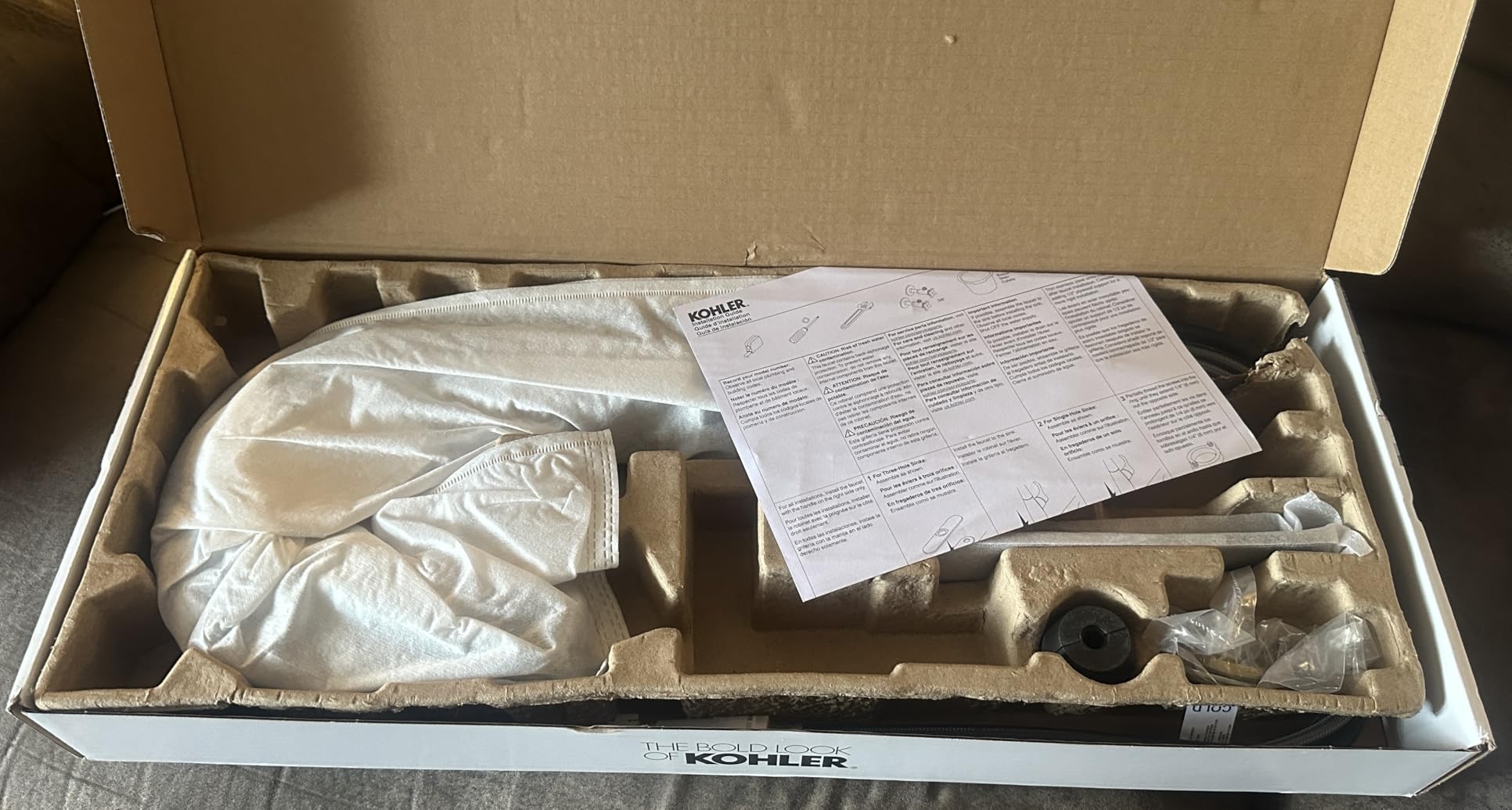 KOHLER R43210-VS Bevin Kitchen Sink Faucet with Pull Down Sprayer, Two-Function Sprayhead Kitchen Faucets, 1.5 GPM, Vibrant Stainless customer photo 2