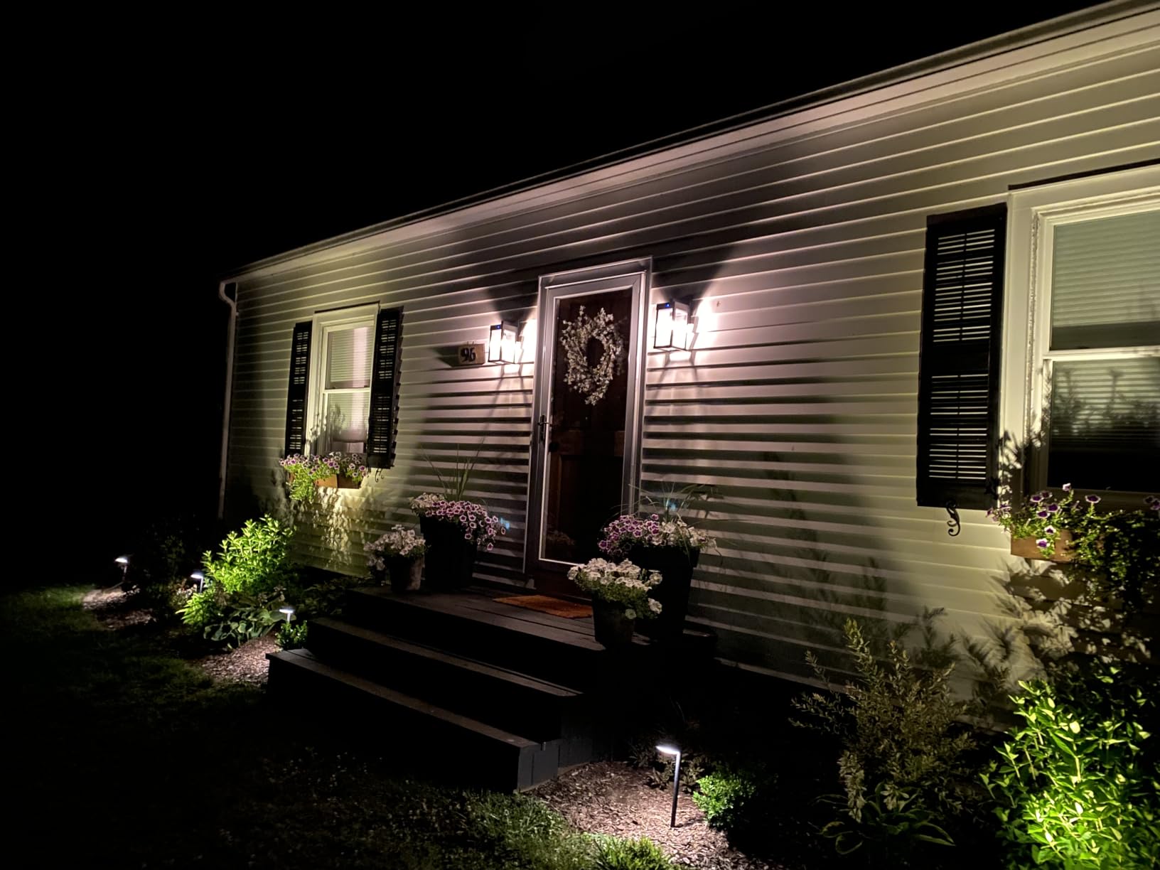 AEQ Solar Wall Lights Outdoor with Motion Sensor, 3 Modes, Dusk to Dawn | Waterproof Solar Porch Light with Clear Panel for Garage Porch Yard Front Door 5.8 x 5.8 x 13.58 in customer photo 1
