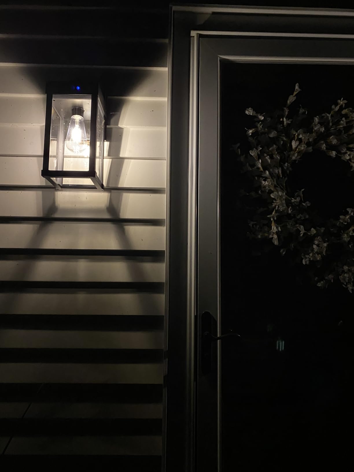AEQ Solar Wall Lights Outdoor with Motion Sensor, 3 Modes, Dusk to Dawn | Waterproof Solar Porch Light with Clear Panel for Garage Porch Yard Front Door 5.8 x 5.8 x 13.58 in customer photo 2
