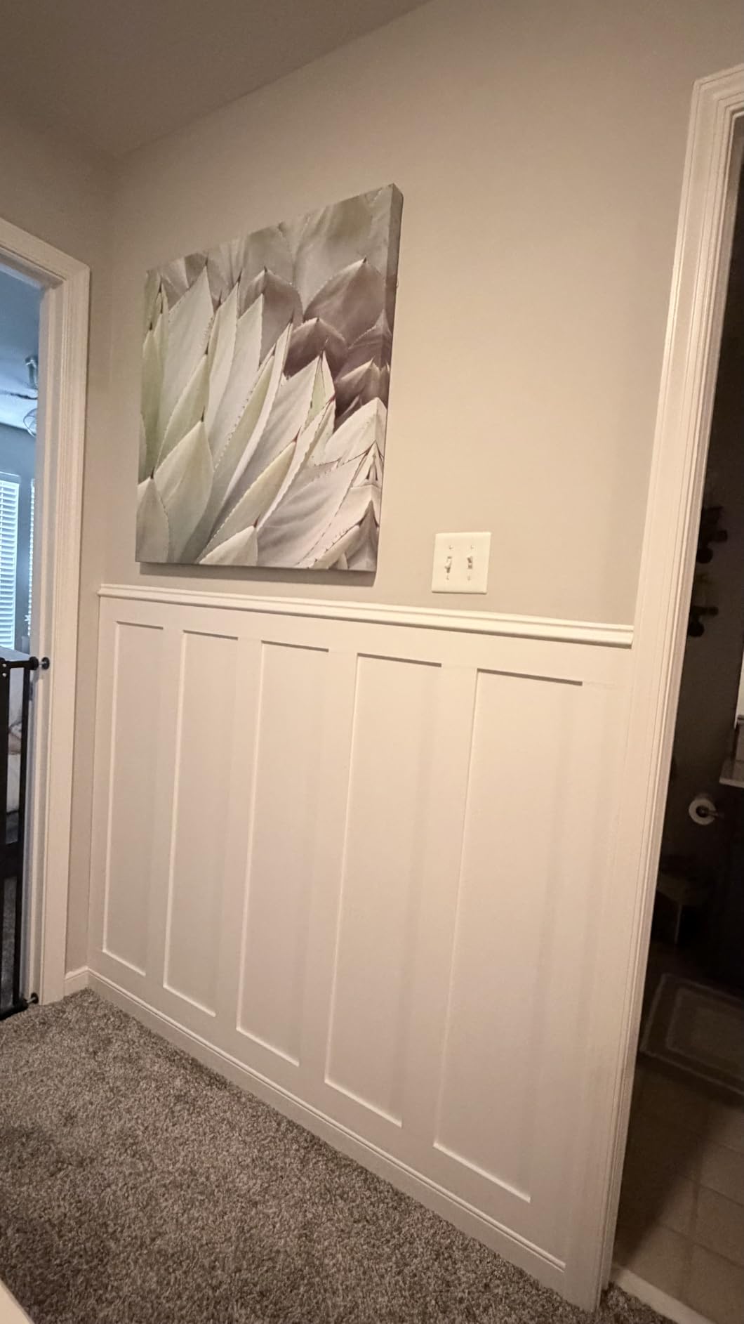 Art3d Premade Board and Batten Paintable Wainscoting Kit, MDF Accent Wall Panel for Kitchen Bedroom Living Room Home Decor Covers 189 x 54 in. Molding Trim Slat with Edge Strip customer photo 2
