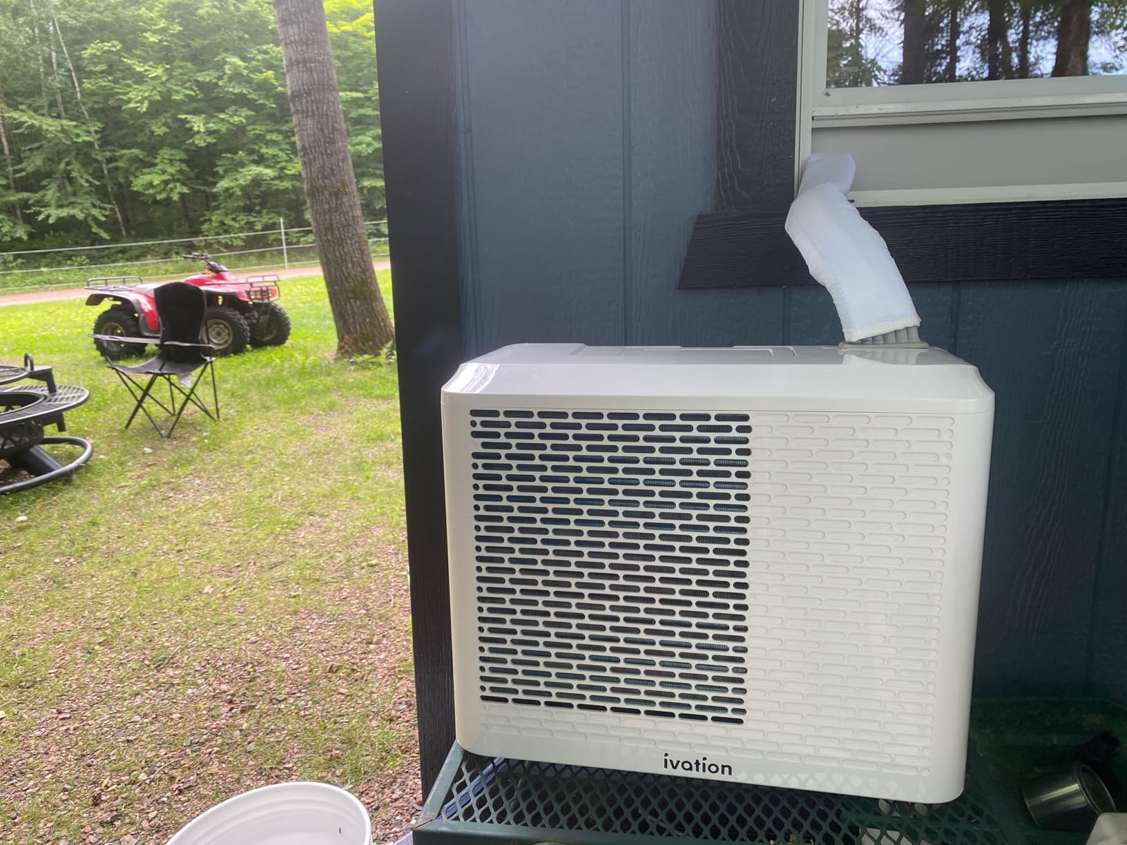 Ivation 6,500 BTU Camper Air Conditioner | Portable Over-the-Window Sill AC, Fan & Dehumidifier for RV, Caravan & Motorhome | Digital Display, Temperature Control, Timer, Sleep Mode, Whisper Quiet customer photo 1