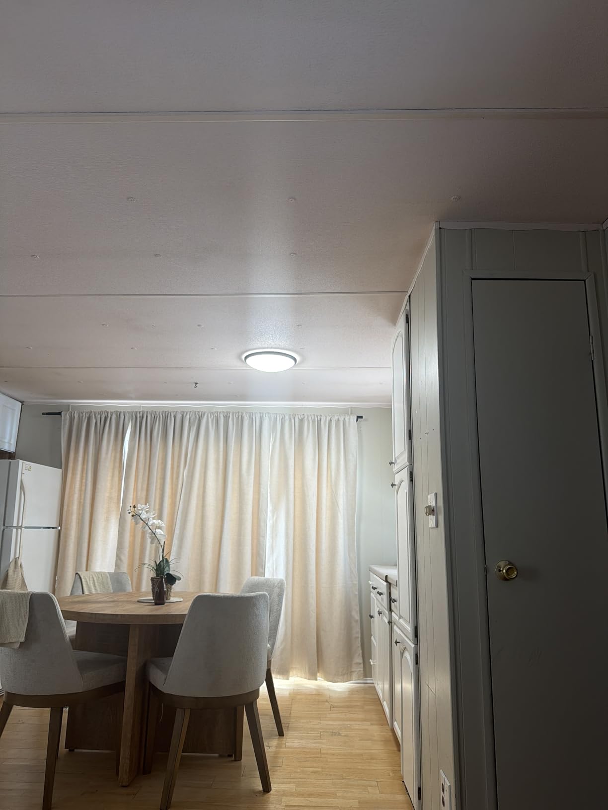 libtit 13-Inch Flush Mount Ceiling Lights, Dimmable 3000K-6500K Adjustable LED Ceiling Light, 24W Round Slim Light Fixture, Brushed Nickel for Kitchen, Bedroom, Bathroom, Hallway-ETL Listed customer photo 2