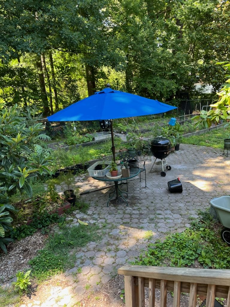 MASTERCANOPY Olefin 5-Year-Non-Fading 9ft Patio Umbrella with Tilt and Crank, Large UV Resistant Outdoor Table Umbrella with 8 Fiberglass Ribs for Deck, Yard & Market, Khaki customer photo 1