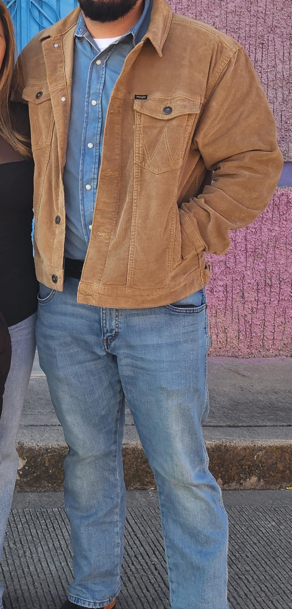 Men's Corduroy Trucker Jacket customer photo 1