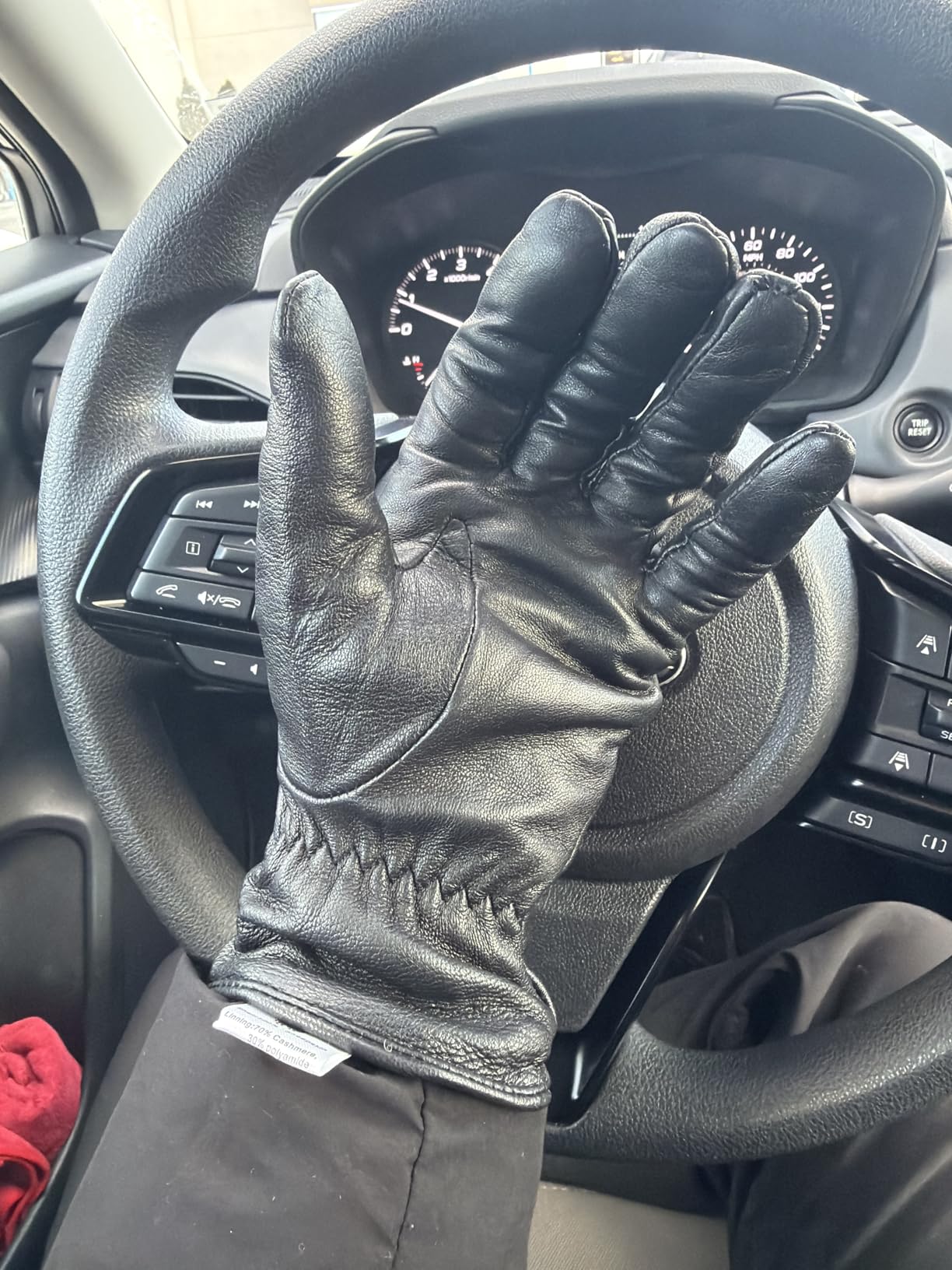 Sheepskin Leather Gloves for Women - Cashmere Lined, Touchscreen & Driving Gloves for Winter Cold Weather customer photo 1