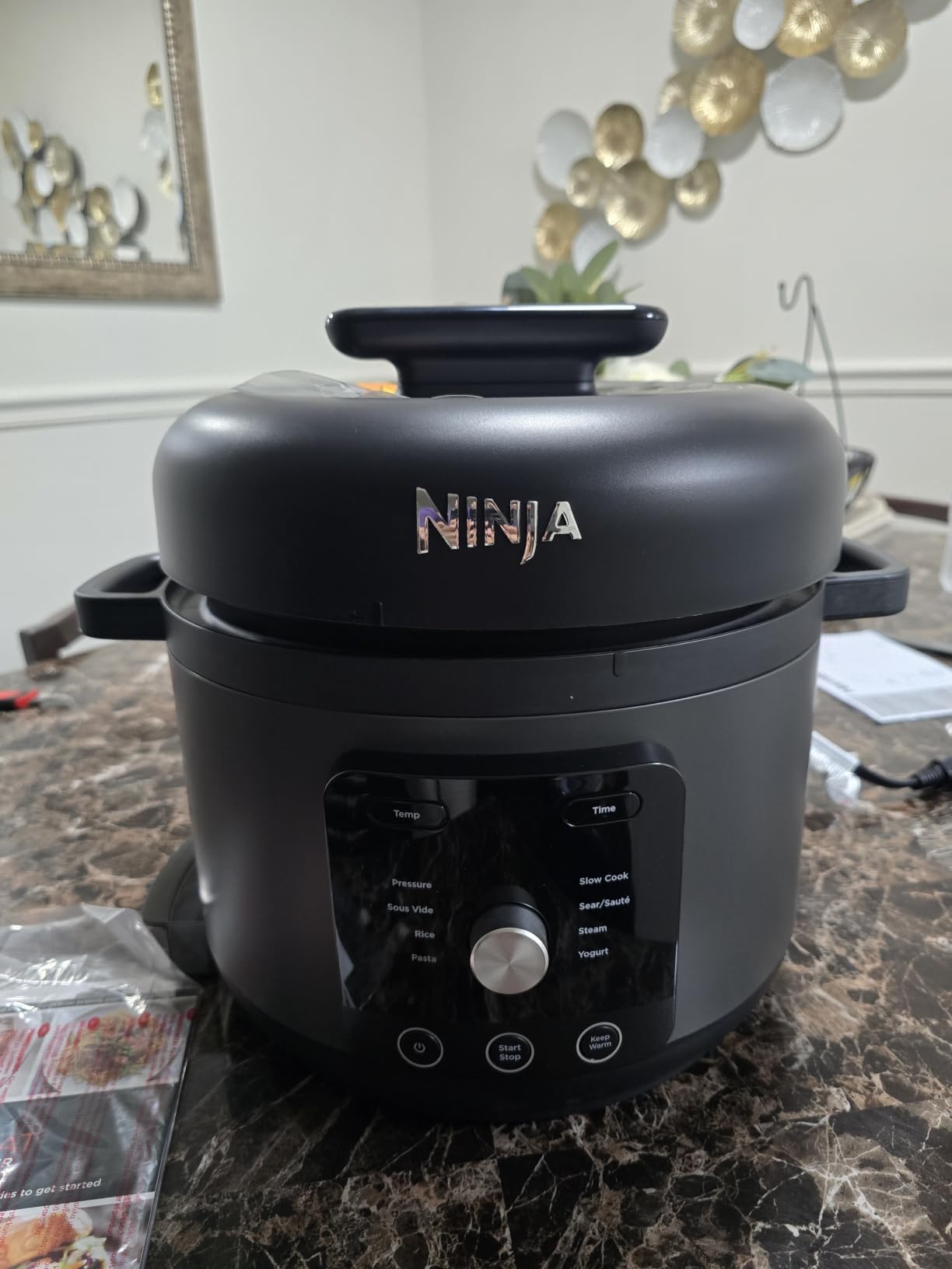Ninja HyperHeat 9-in-1 Electric Pressure Cooker | 6.5 Qt Multi Cooker with Sear/Sauté, Slow Cooker, Rice Cooker, Sous Vide | 1200W | Fast Cooking, PFAS-Free Pot | Stone Purple | PC201SP customer photo 2