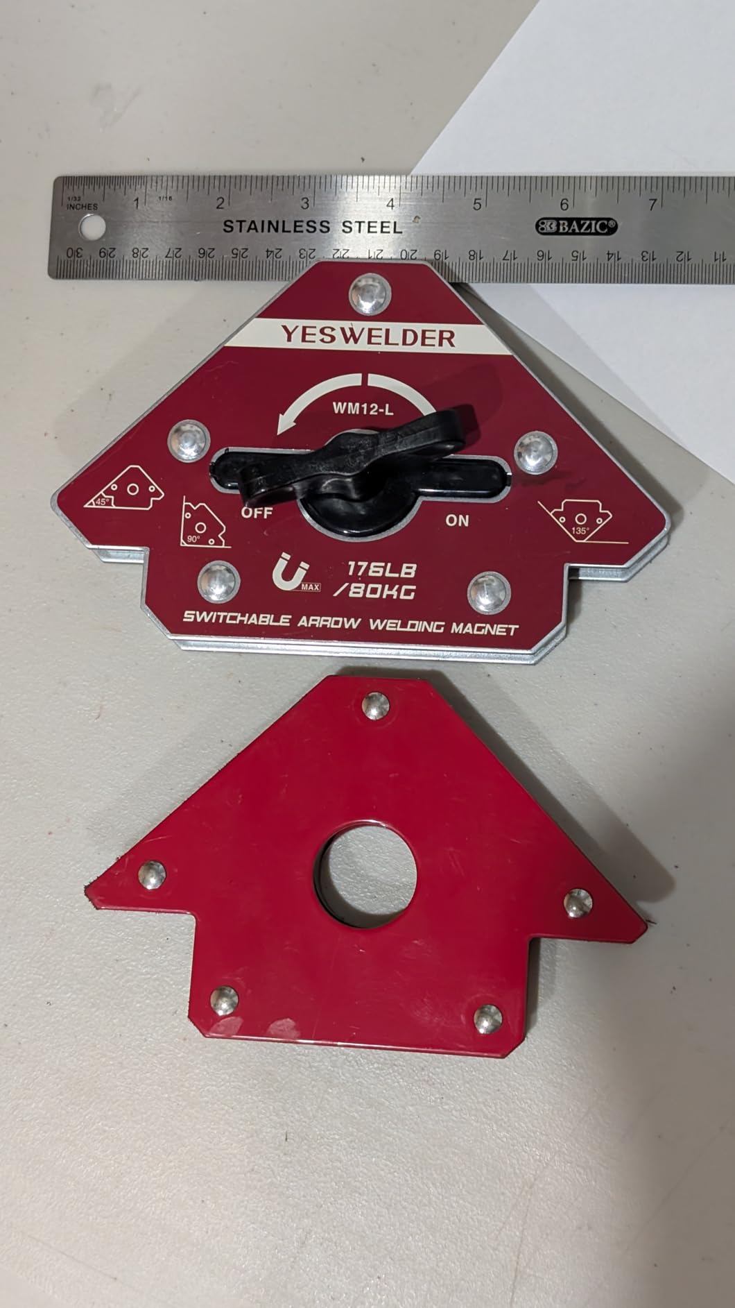 YESWELDER Switchable Welding Magnet 92 lb On/Off Switch Arrow Welding customer photo 1