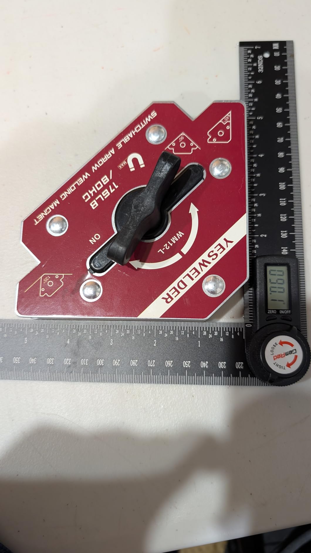 YESWELDER Switchable Welding Magnet 92 lb On/Off Switch Arrow Welding customer photo 2