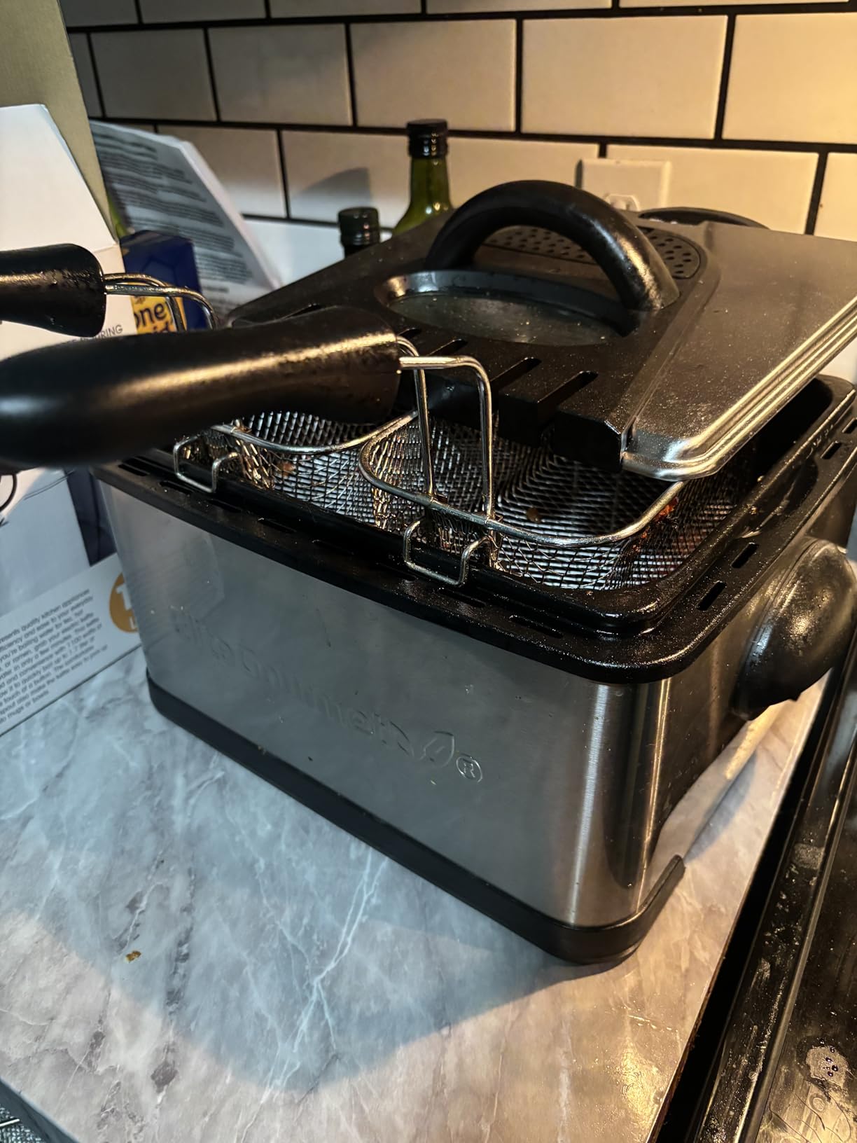 Elite Gourmet Electric Deep Fryer, 4.5 Qt Total Oil Capacity (Dual 2-Qt Split Baskets), 1700 Watts, Stainless Steel, Separates Foods for Simultaneous Cooking, Stainless Steel customer photo 2