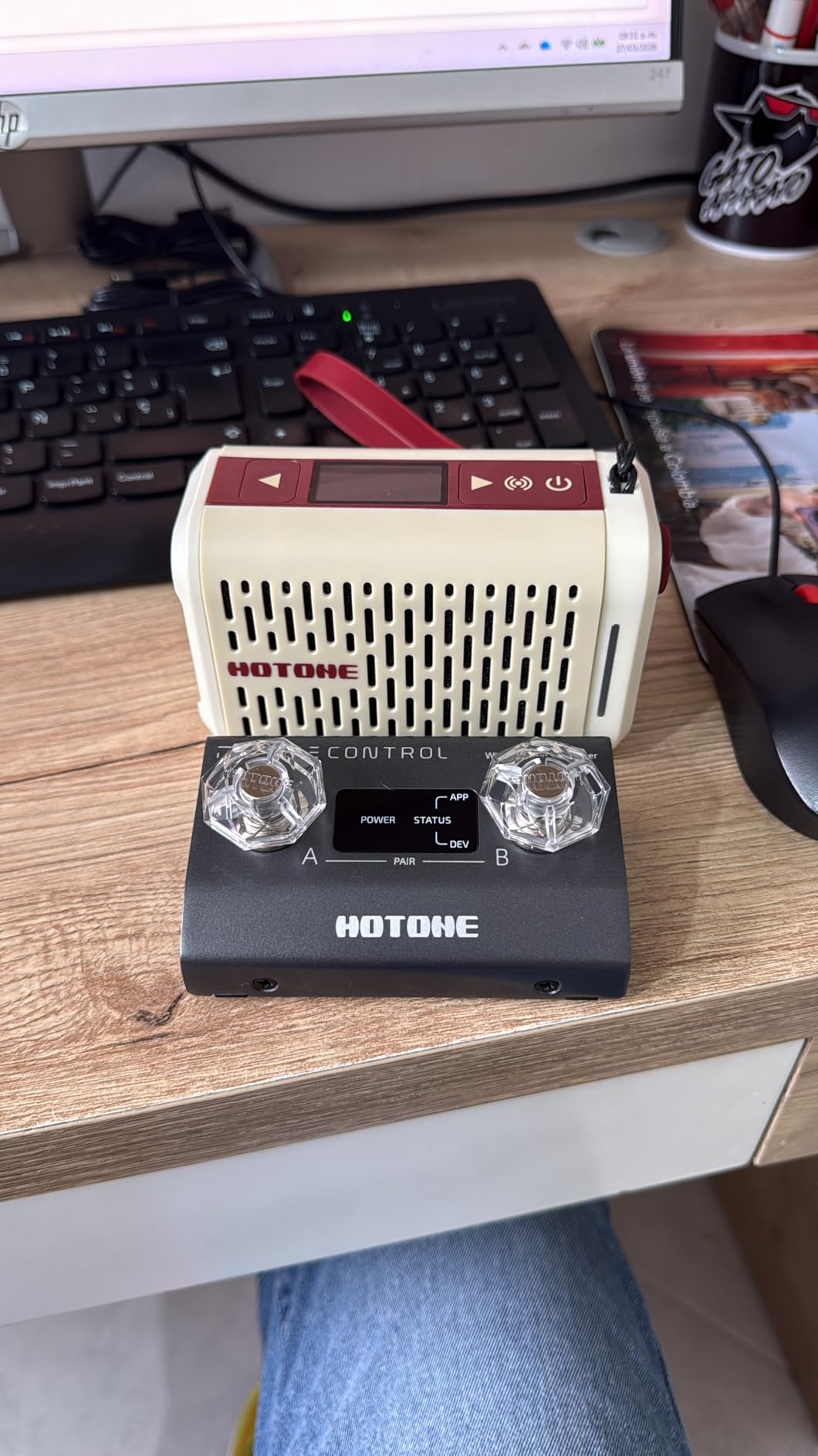 HOTONE Pulze Mini 5W Mini Smart Guitar Amp,Headphone Amp with BT Speaker Mobile APP for Electric Guitar, Acoustic or Bass(Incl 5PCS Custom Guitar Picks by VOLKTONE) customer photo 2