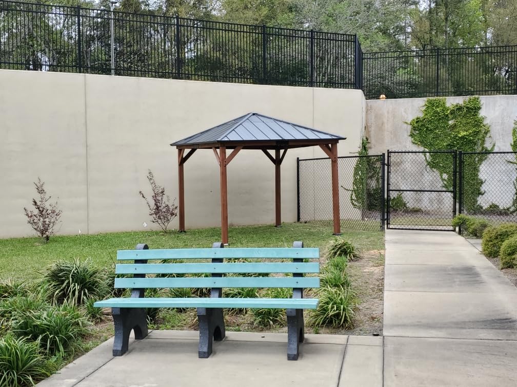 Modern Shade Wood Gazebo 10' x 12', Permanent Hardtop Gazebo with Double Galvanized Steel Roof, Outdoor Cedar Gazebo with Sturdy Hooks for Garden, Backyard, Patio, and Deck customer photo 1