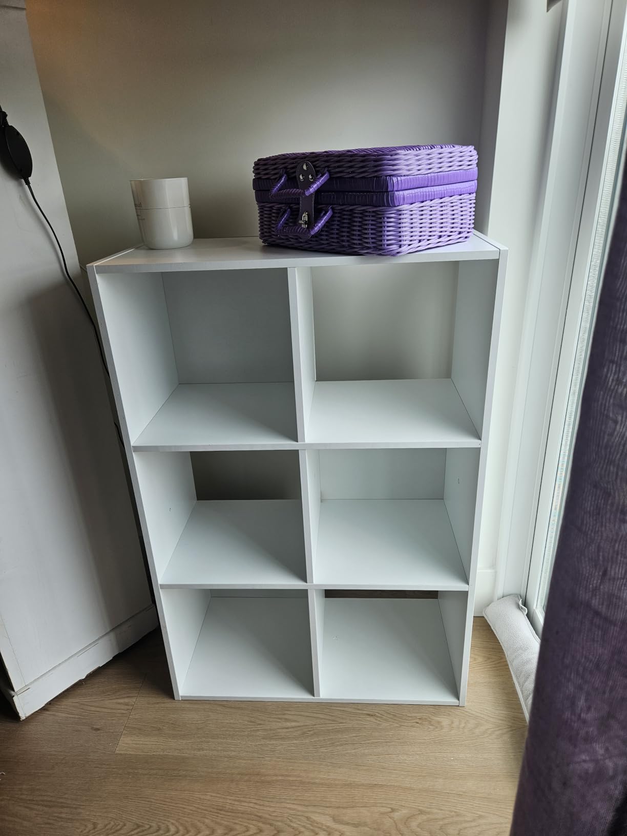 Sweetcrispy 8 Cube Storage Organizer - Open Cube Bookshelf with 4 Removable Back Panels, Display Storage Bookcase for Living Room, Bedroom, Entrance Hall, Home Office, 47.7