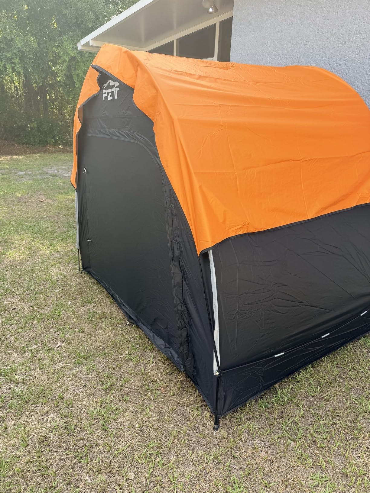 Upgraded Bike Tent with Rain Cover, Portable Outdoor Storage Shed for 2-3 Bikes, 210D Oxford Fabric PU4000 Waterproof customer photo 2