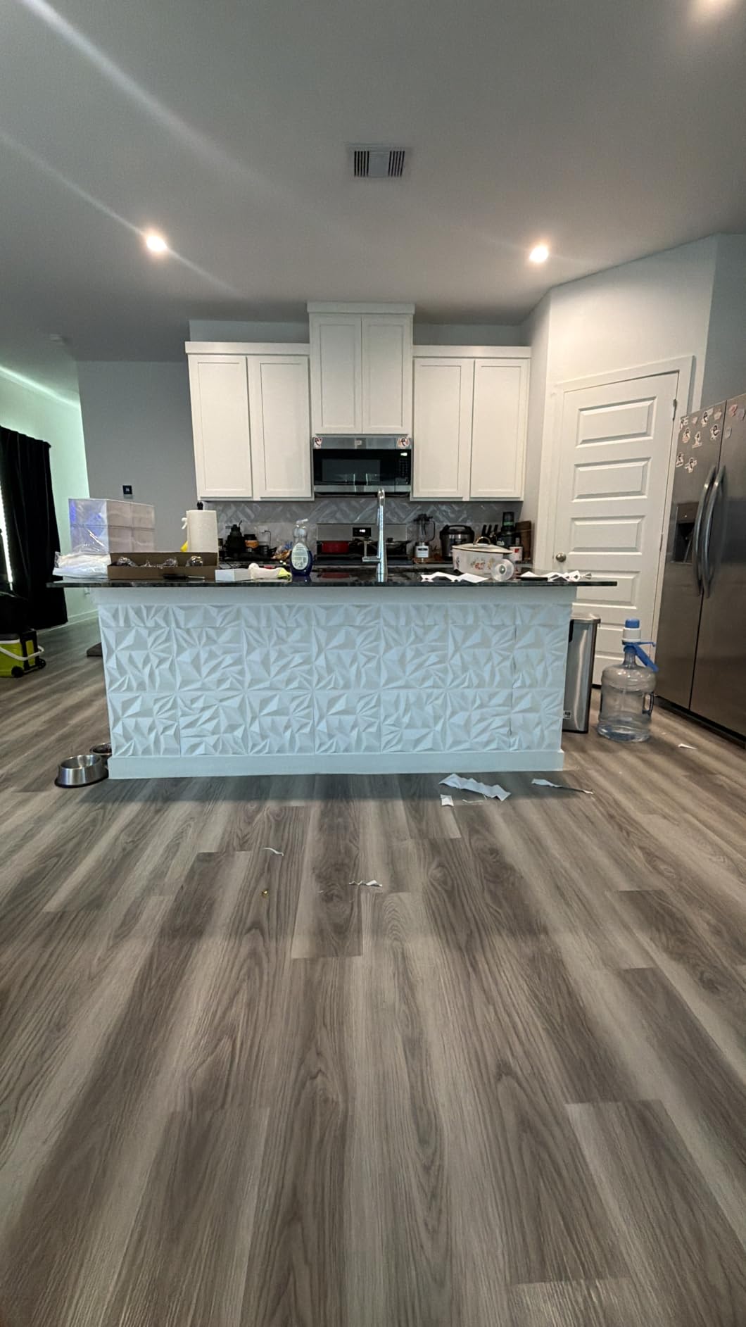 Art3d 50-Pack 3D Wall Panels for Interior Wall Decor, Modern Diamond Textured Accent Wall Paneling for Gaming Living Room TV Wall Background, 12 x 12 inch White customer photo 2