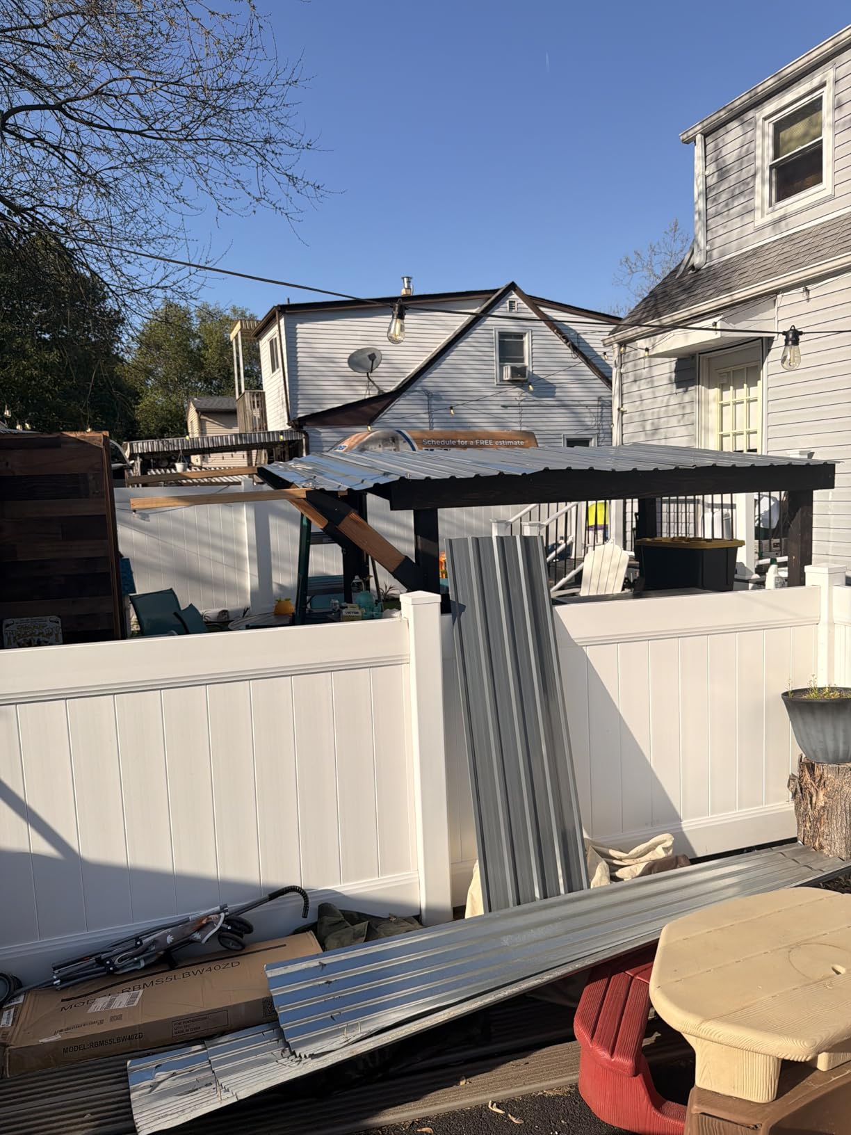 Brakki Metal Roofing Panels 20pcs 104.8 ft², Grey Corrugated Roof Panels | L42.52