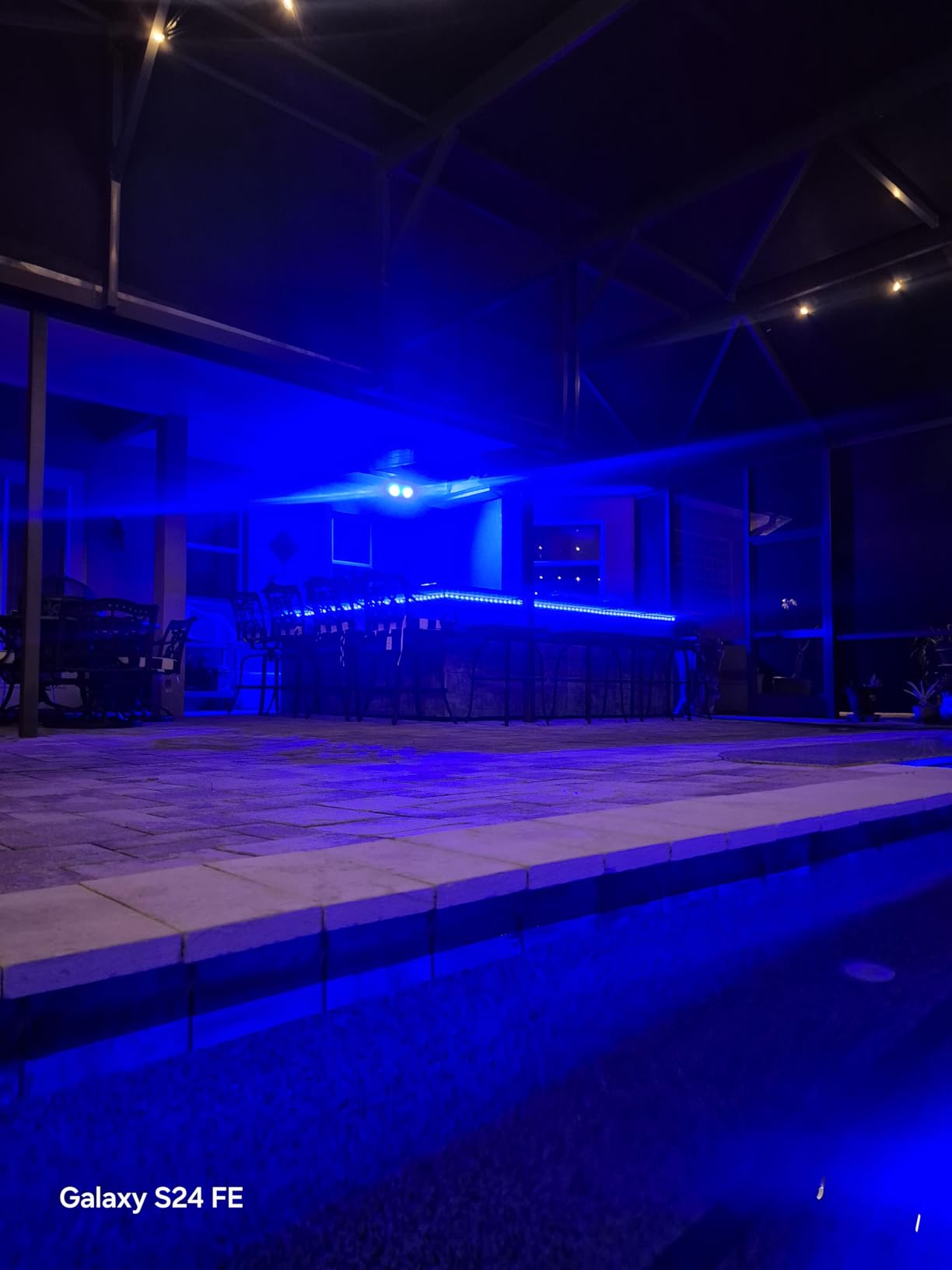 KSIPZE 50ft Outdoor LED Strip Lights Waterproof IP68, RGB Outdoor LED Lights with Button & Bluetooth App Control, Music Sync, Timer, Exterior LED Rope Lights for Balcony, Roof, Garden, Pool customer photo 2