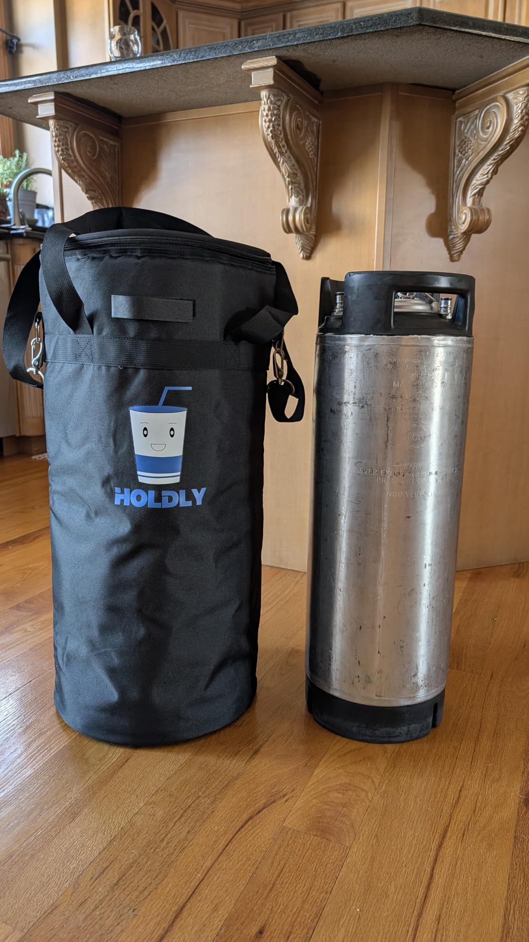 Holdly Keg Cooler for Home Brew - Portable 5 Gallon Keg Cooler Bag with Waterproof Lining and Durable Oxford Cloth customer photo 2