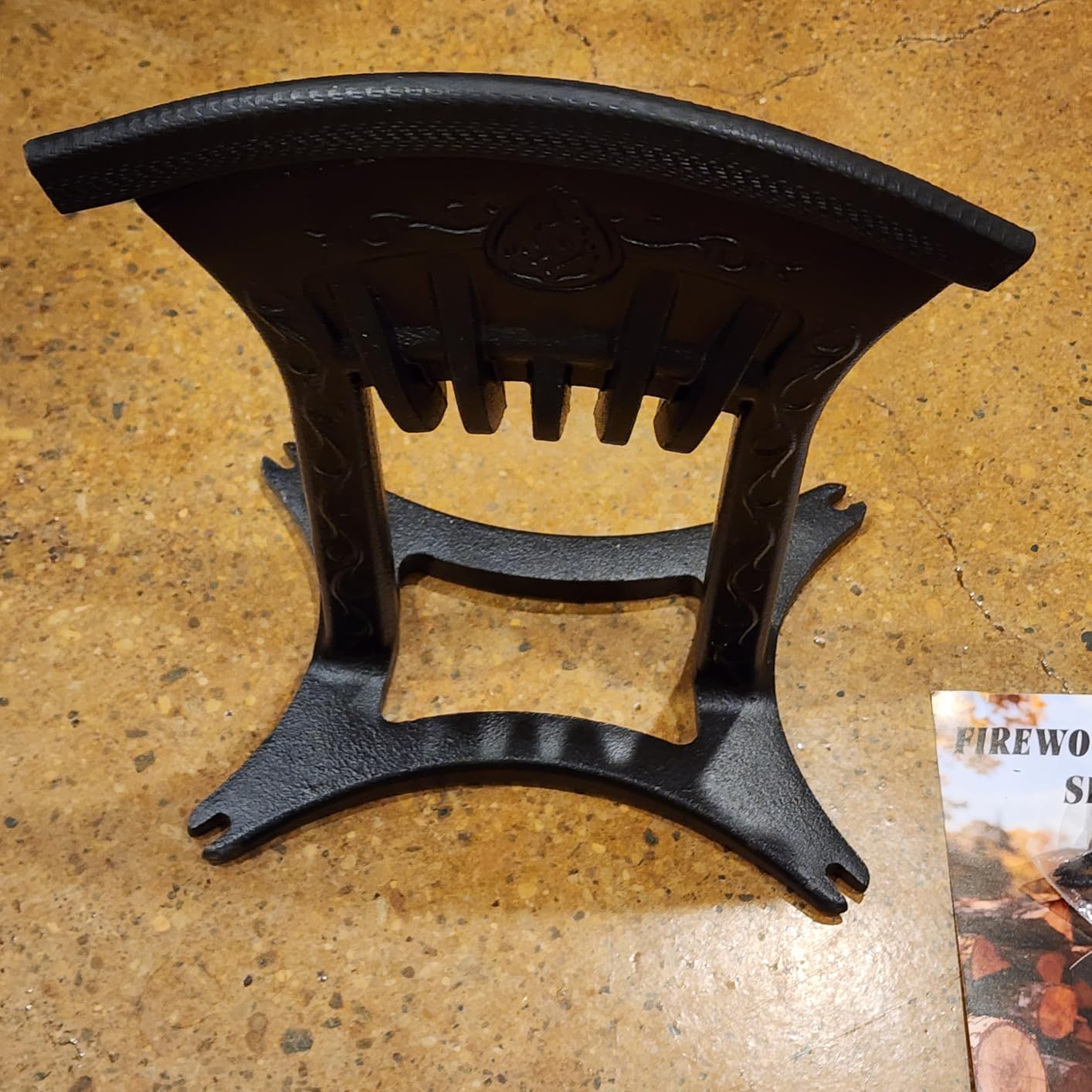Kindling Splitter for Wood, One-Piece Molding Cast Iron Log Splitter, Manual Wood Splitter with 3 Lbs Sledge Hammer, Firewood Splitter Tool (Medium-Sized) customer photo 2
