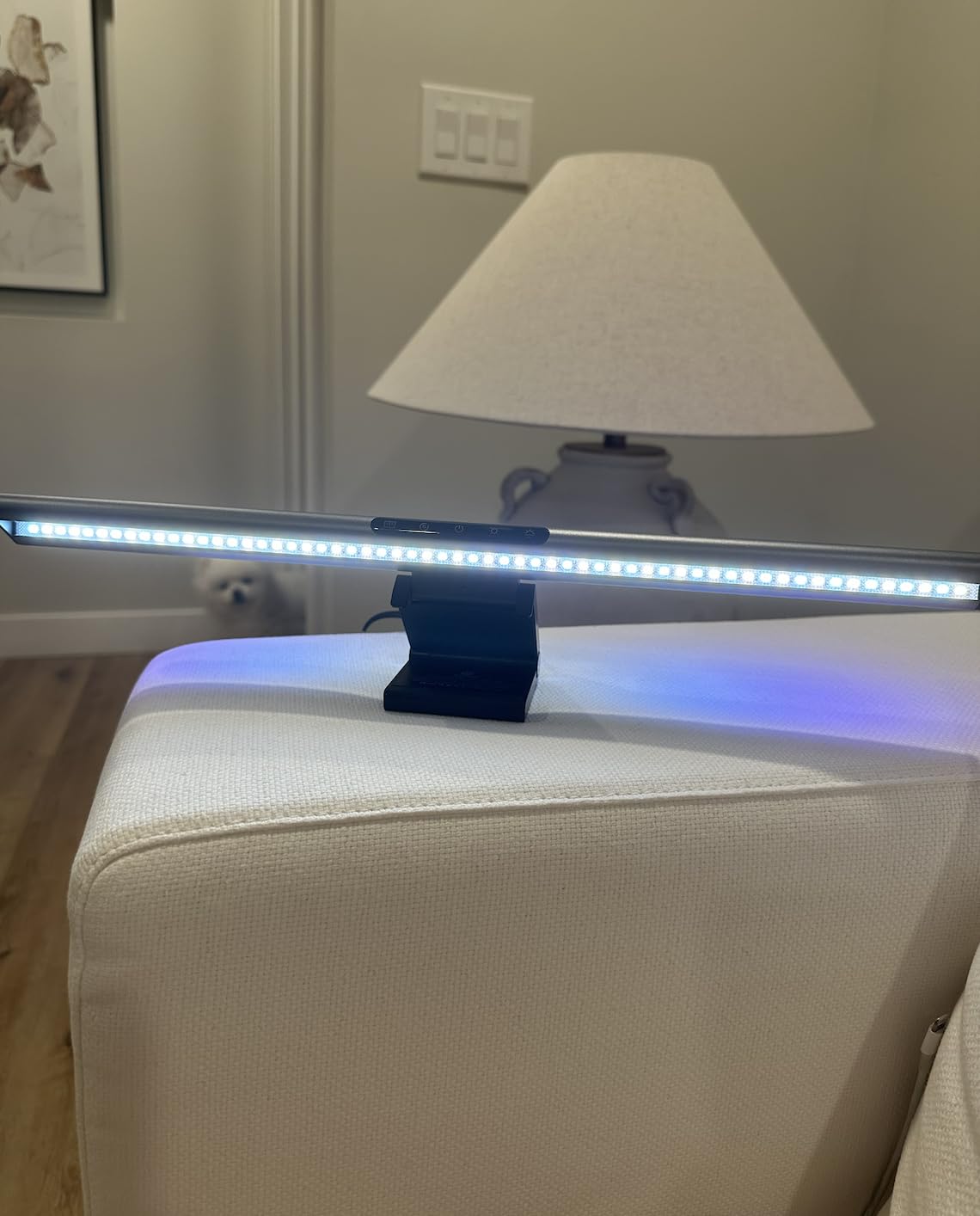 Syrinx Monitor Light Bar for Home Office & Gaming, Eye-Caring Computer Monitor Lamp, No Glare Screen Light, CRI95+, Stepless Brightness & Color Temp Adjustment, USB Powered, for Flat & Curved Monitors customer photo 2