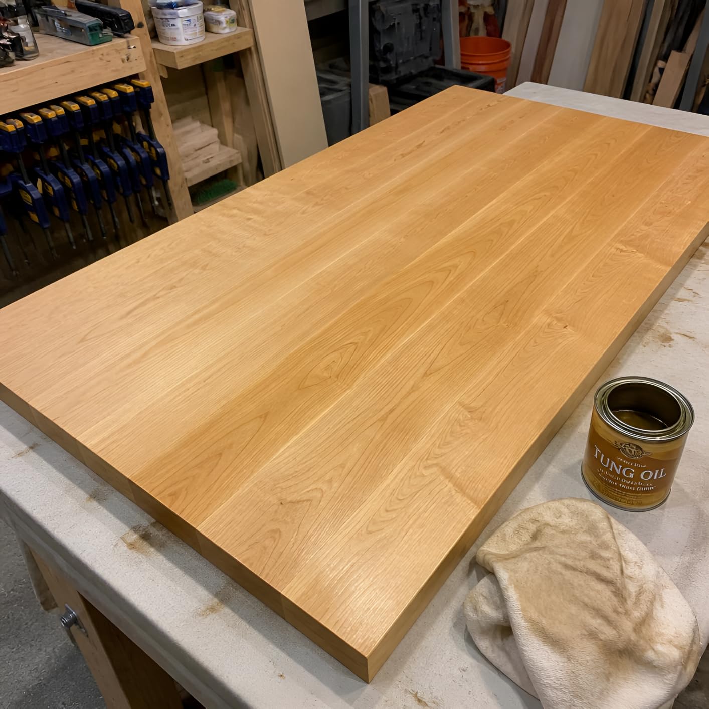 5FT Butcher Block Countertop Birch Solid Wood - 60