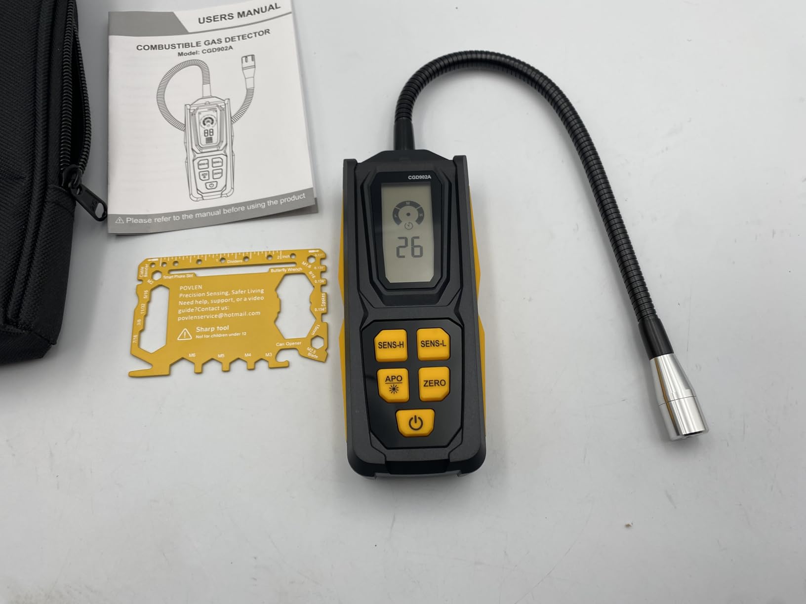 Natural Gas Leak Detector for Home & RV, Handheld Combustible Gas Sniffer | Portable Natural Gas Detector with Flexible Gooseneck, Detects Methane, Propane, Butane, LPG and Natural Gas Leaks customer photo 1