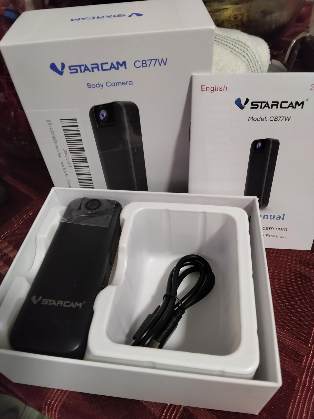 VSTARCAM 2K Mini Body Camera with 180° Rotating Lens, 1500mAh Battery & 64GB TF Card Included, IR Night Vision, Portable Wearable Video Recorder for Cycling, Meetings & Outdoor Recording customer photo 1