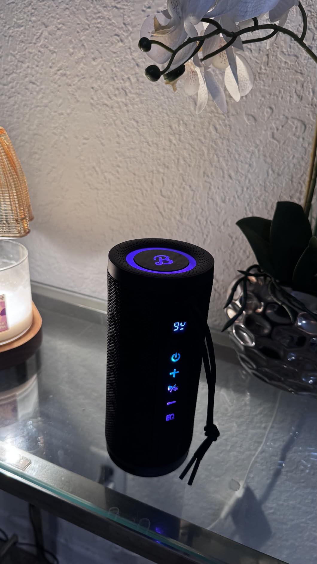 BassBloom Roar 3 Portable Bluetooth Speaker, 20W Powerful Sound with JIKE Bass, IPX6 Waterproof, 24H Playtime, Bluetooth 5.4, RGB Lights, Wireless TWS Pairing, Outdoor for Camping and Beach (Black) customer photo 1