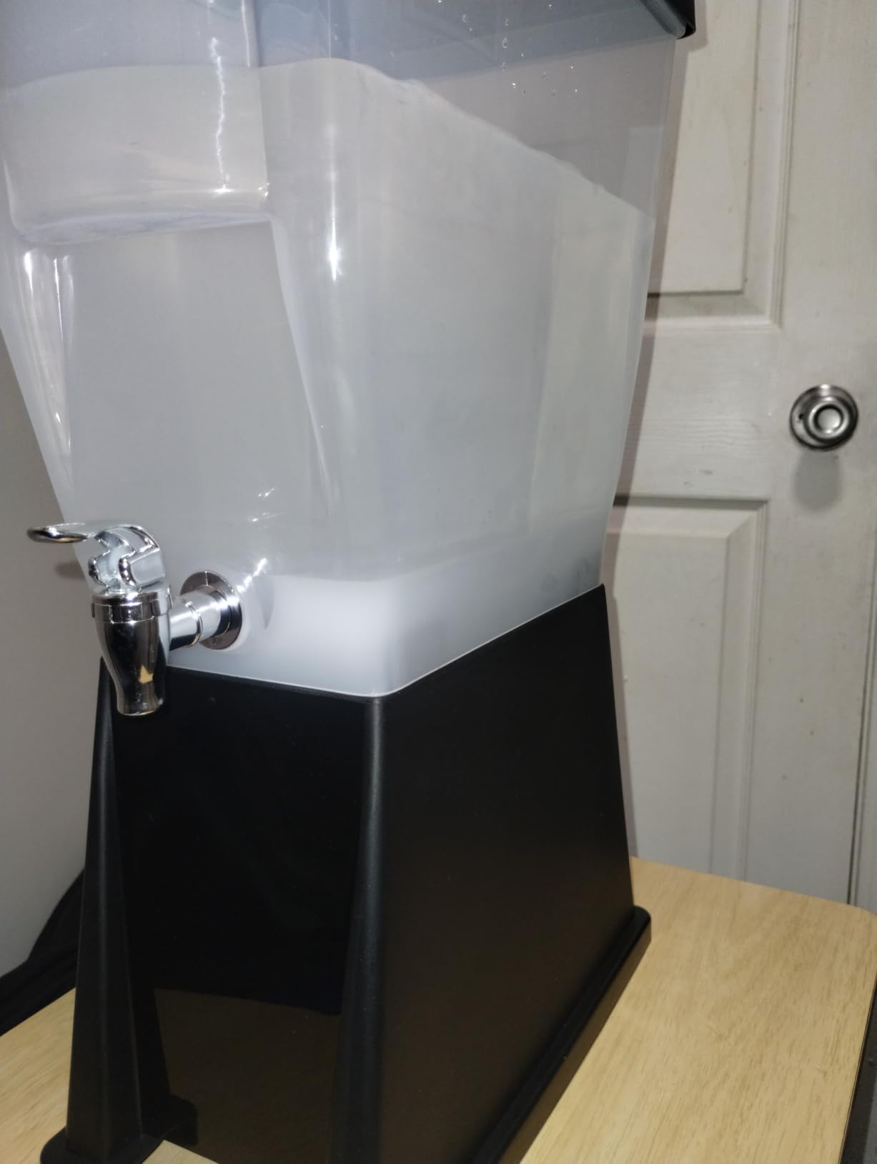 Large Drink Dispensers for Parties (3 Gallon) Slim Plastic Beverage Dispenser with Base for Counter Tops, No Mess, Easy to Assemble & Wash (2 Pack) customer photo 2