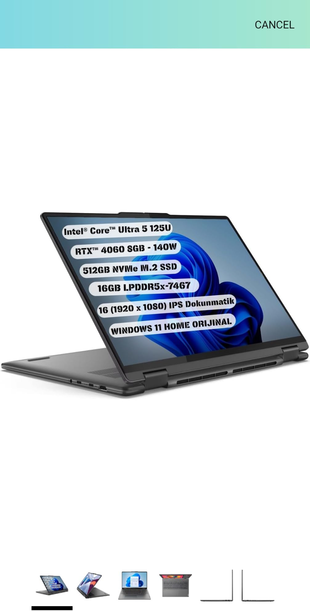Lenovo Business Laptop with Copilot AI - 2026 Edition - Intel 13th Gen i5-13420H - 16GB DDR5 - 512GB SSD - 16