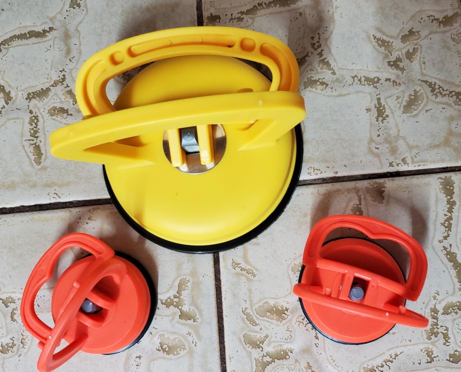 2026latest Dent Puller, 3-Pack Car Dent Puller Kit, Strong Car Dent Puller for Car Bodies, Ceilings, Glass, and Moving Objects (Yellow+Orange) customer photo 1