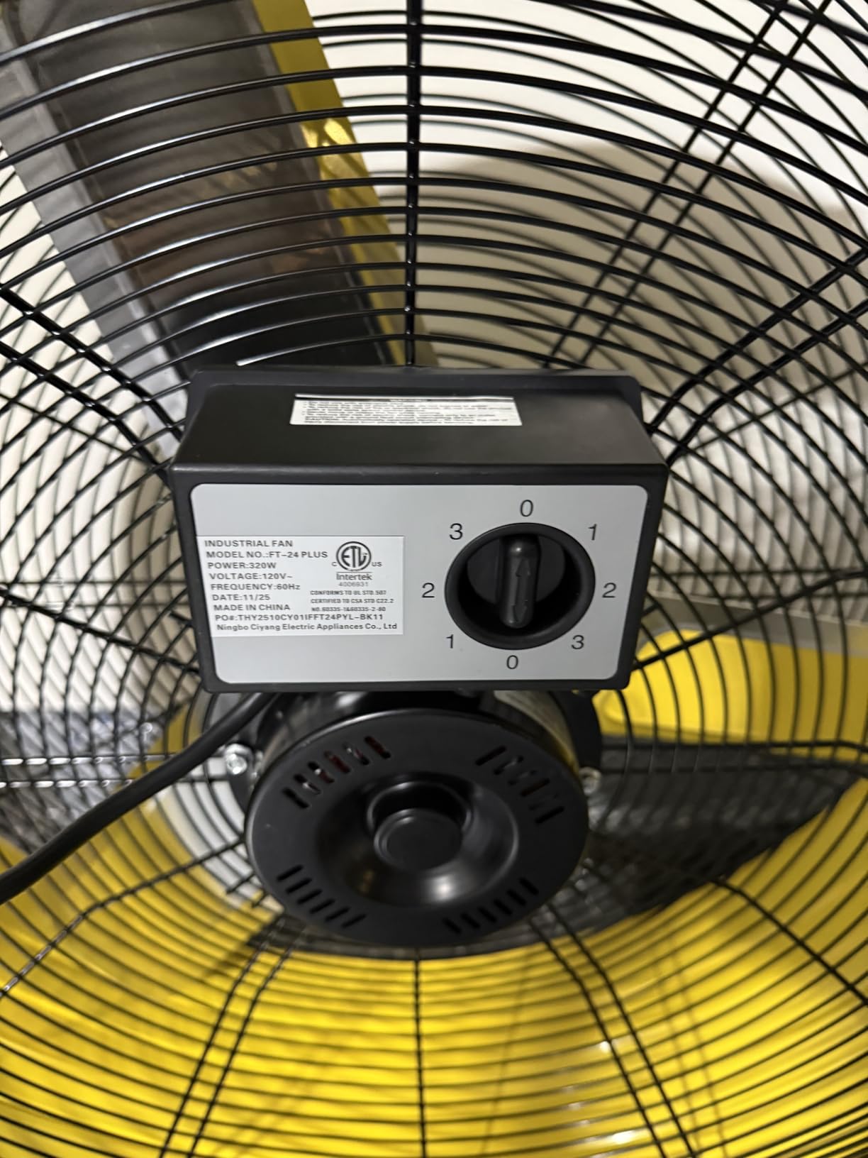 MEPTY 36-Inch Industrial Drum Fan, 21800 CFM High Velocity Floor Fan, 3-Speed Heavy Duty Metal Fan with 360° Tilt for Shop, Warehouse, Basement, Garage, Factory, 600W customer photo 2