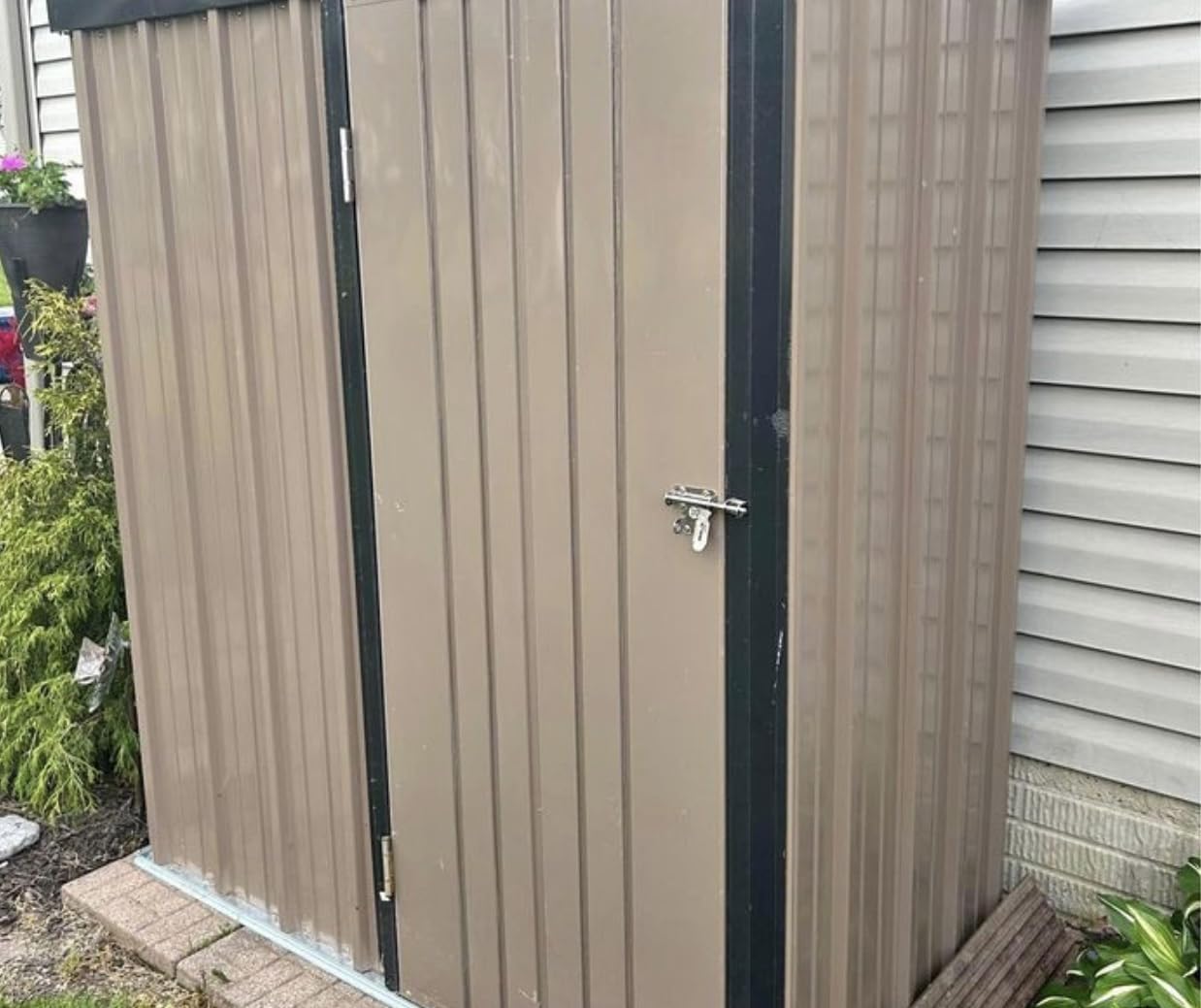 Metal Storage Shed,10x8 Outdoor Storage Building,Large Backyard Garden Sheds with Lockable Door,Waterproof Outside Storage Sheds with Locking Doors customer photo 1