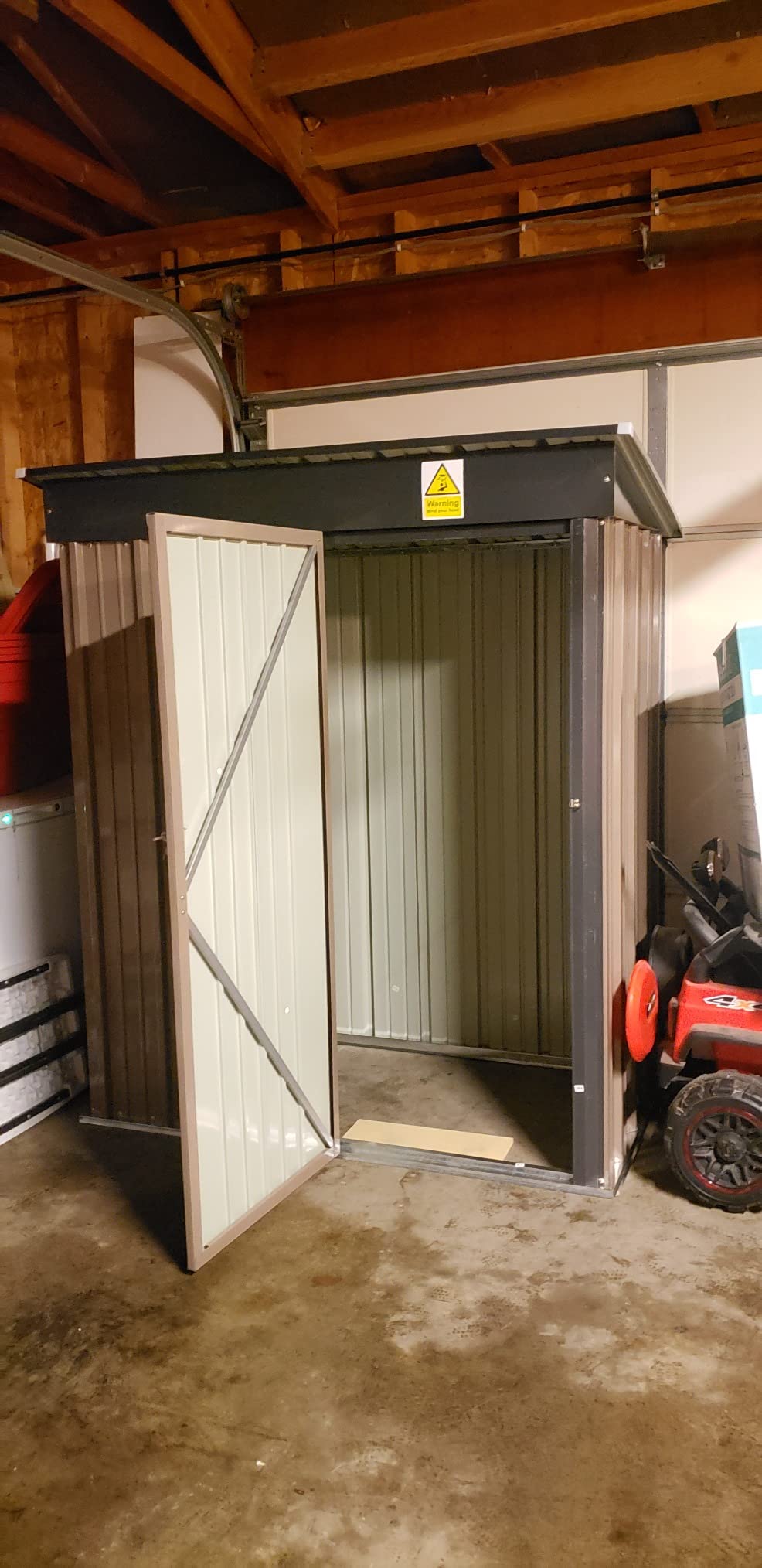 UDPATIO Outdoor Resin Storage Shed 8x10 FT, Plastic Sheds, Dark Grey | 2 Windowns, 12mm resin, with Floor, lockable Door, waterproof, UV resistant, quick assembly, space-saving for Patio Backyard customer photo 2