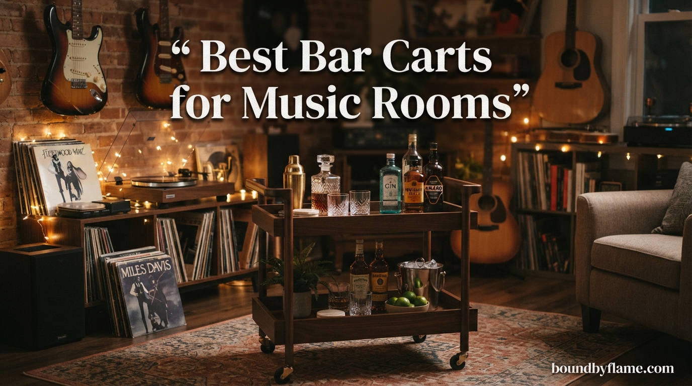 Best Bar Carts for Music Rooms
