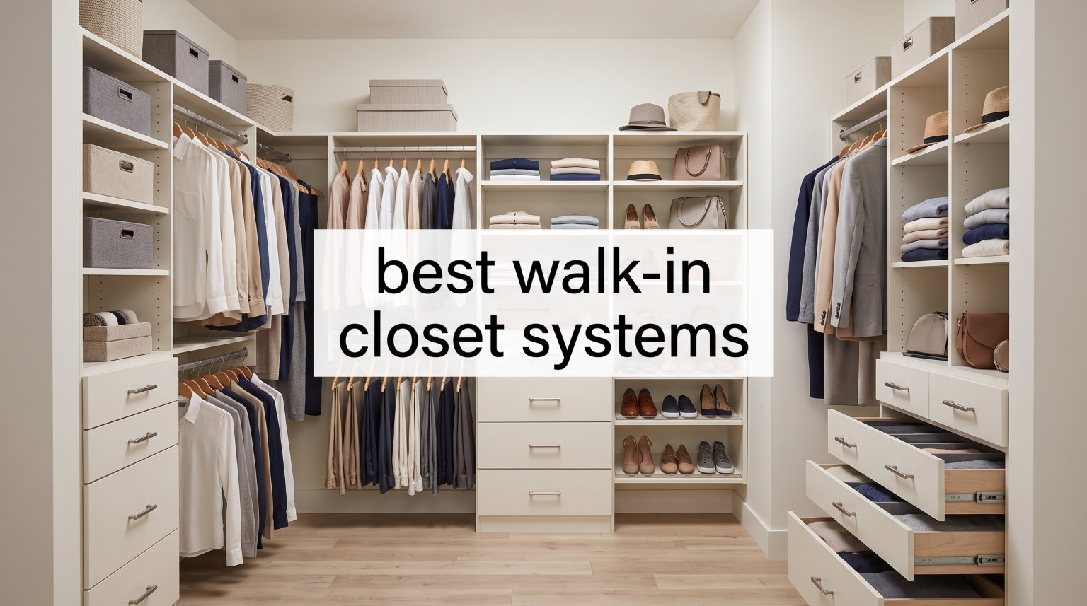 best walk-in closet systems