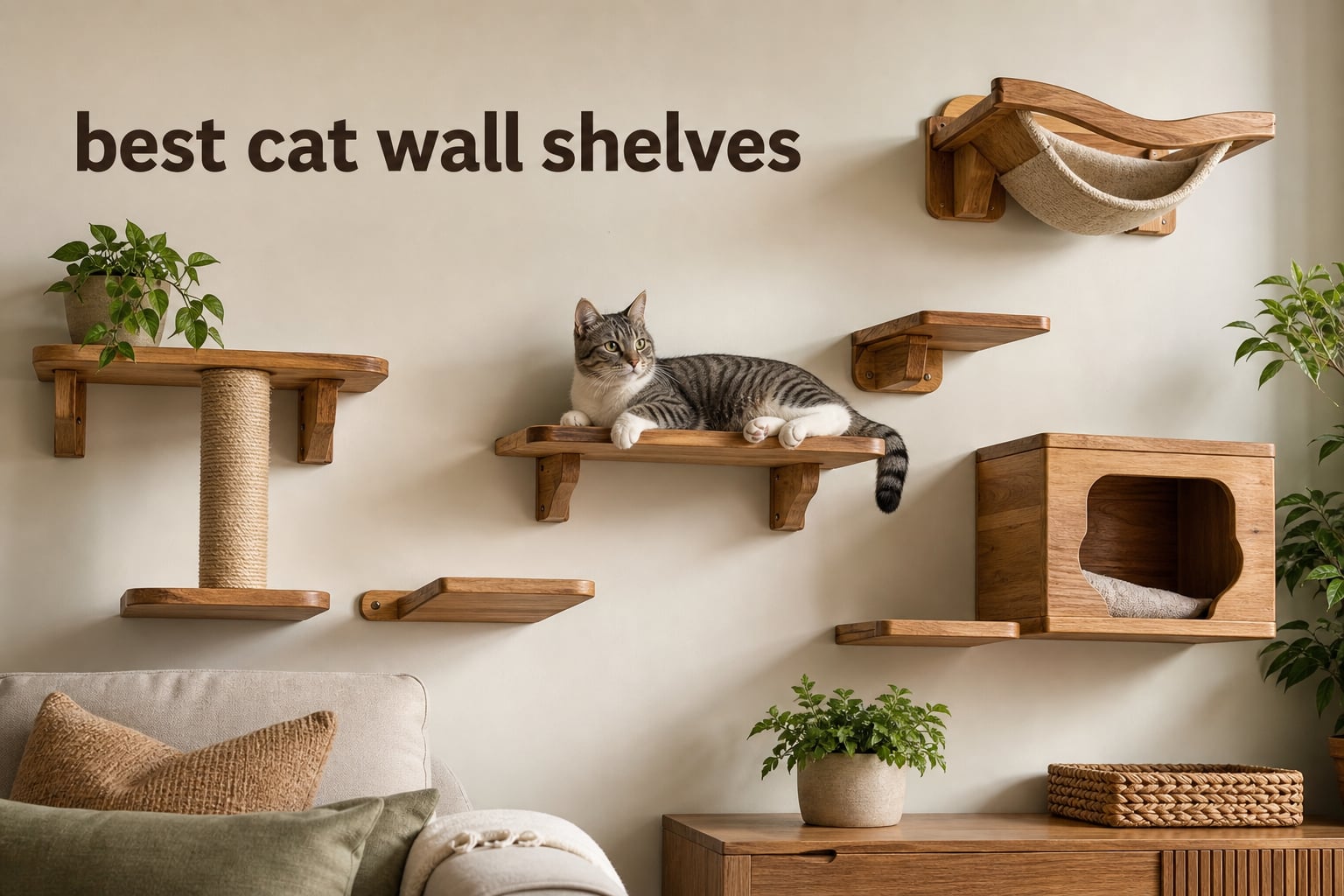 best cat wall shelves