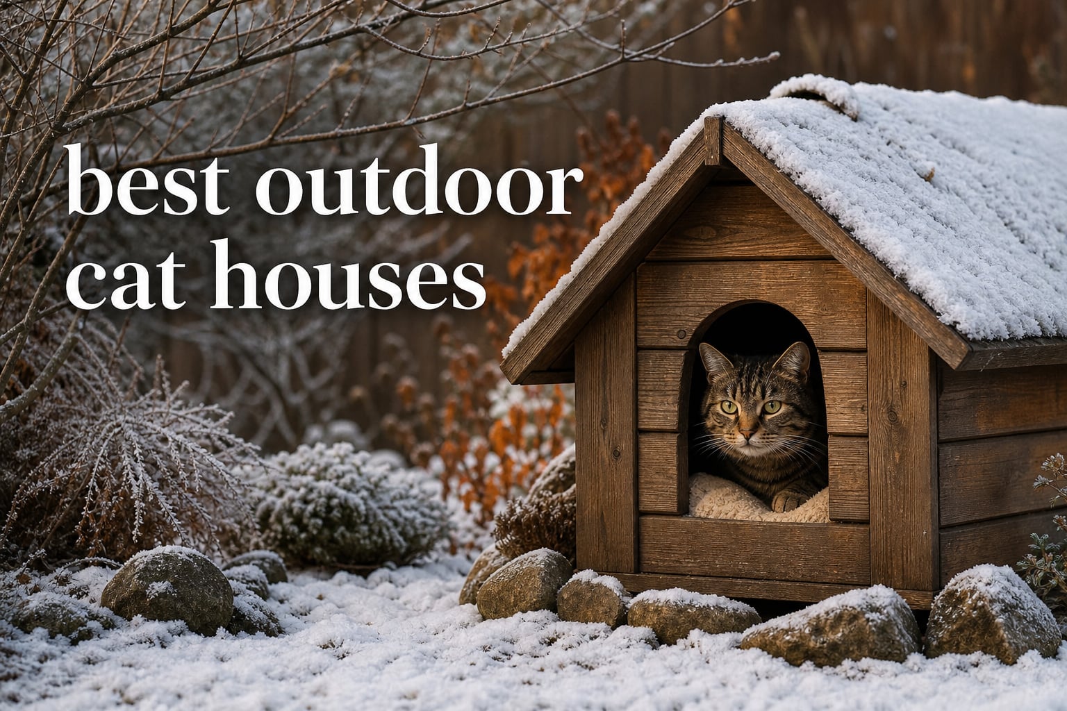 best outdoor cat houses