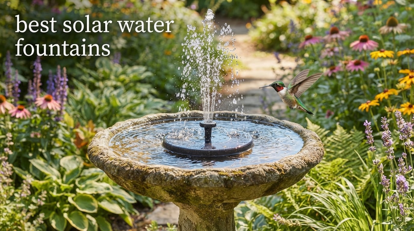 best solar water fountains