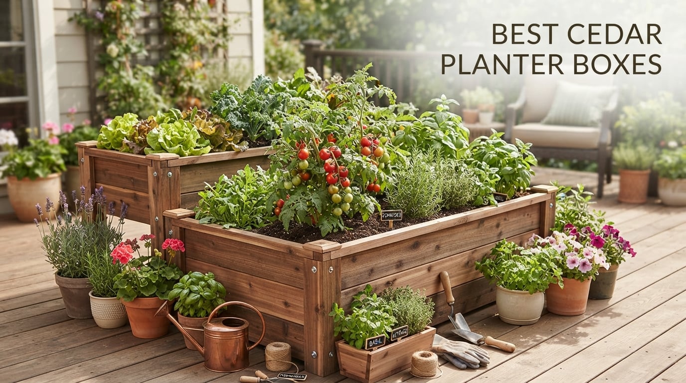best cedar planter boxes
