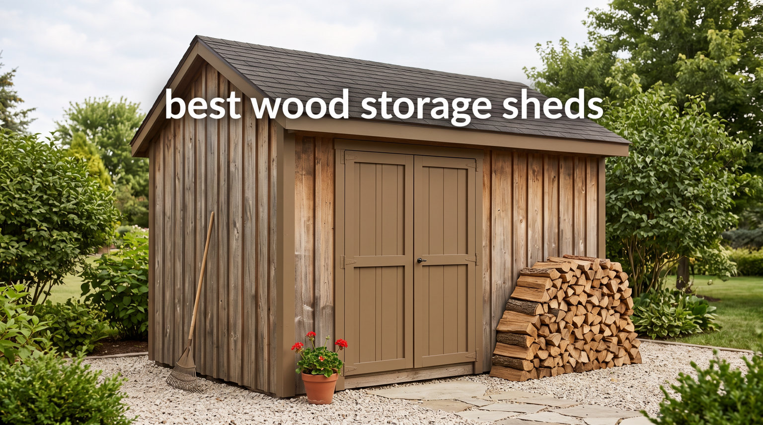 best wood storage sheds