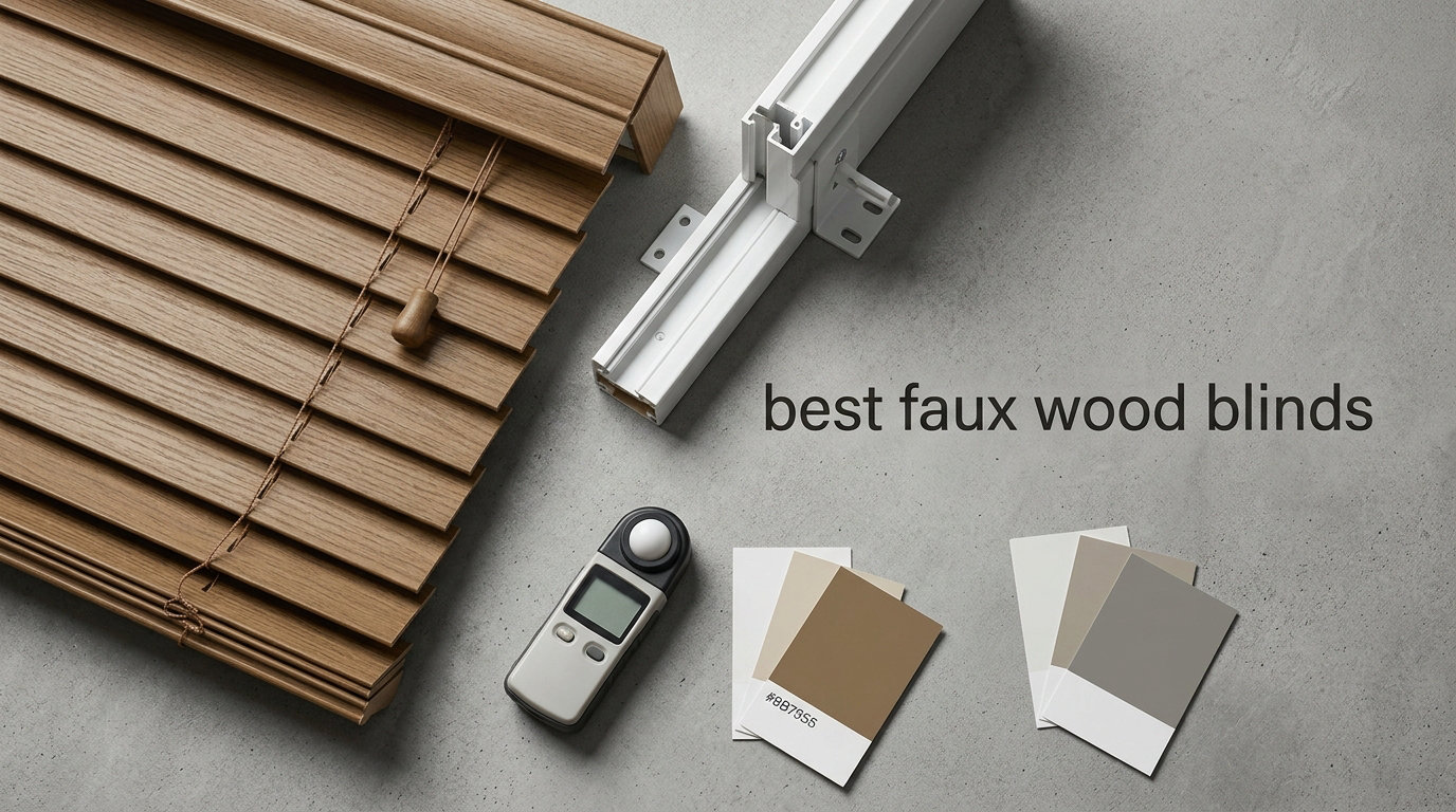 best faux wood blinds