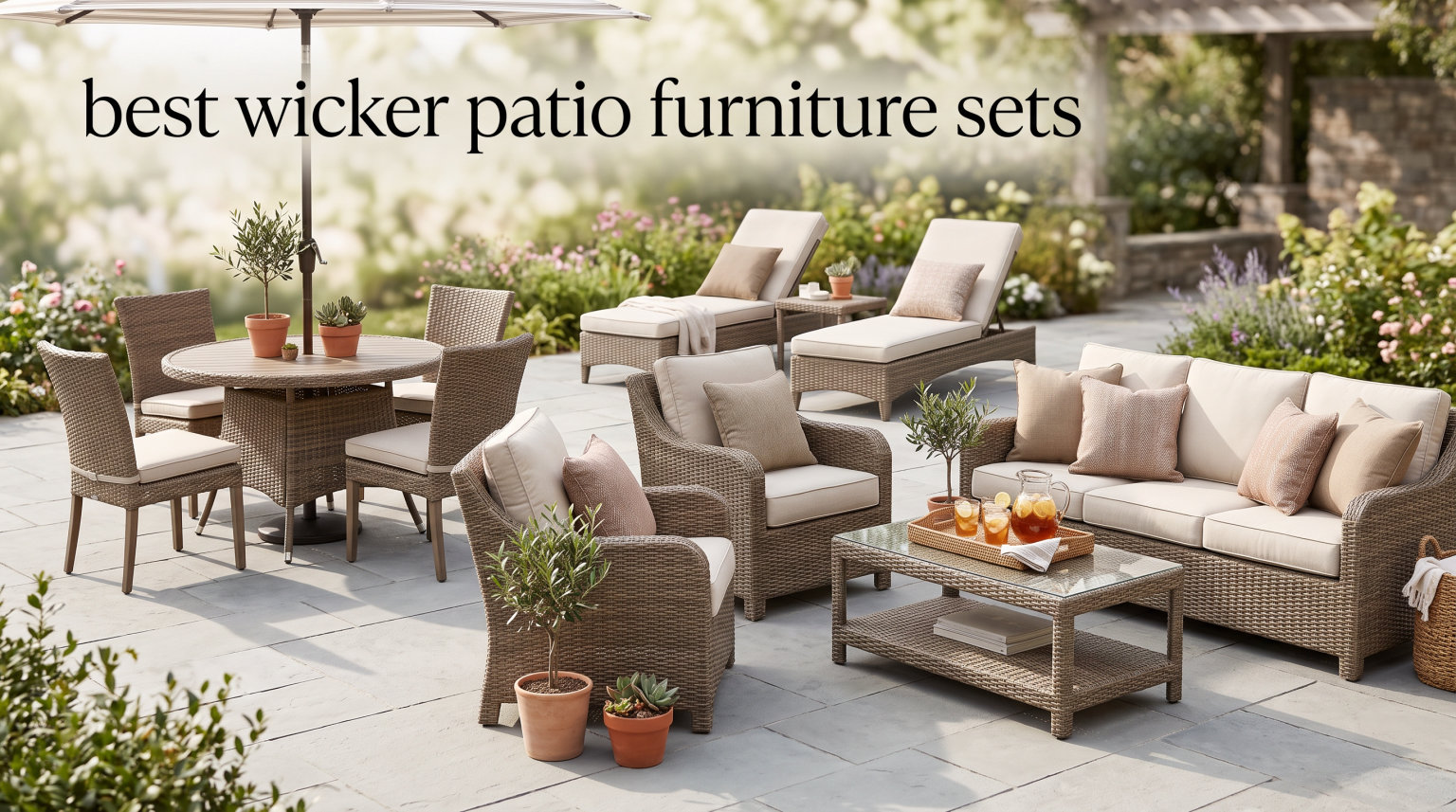 best wicker patio furniture sets
