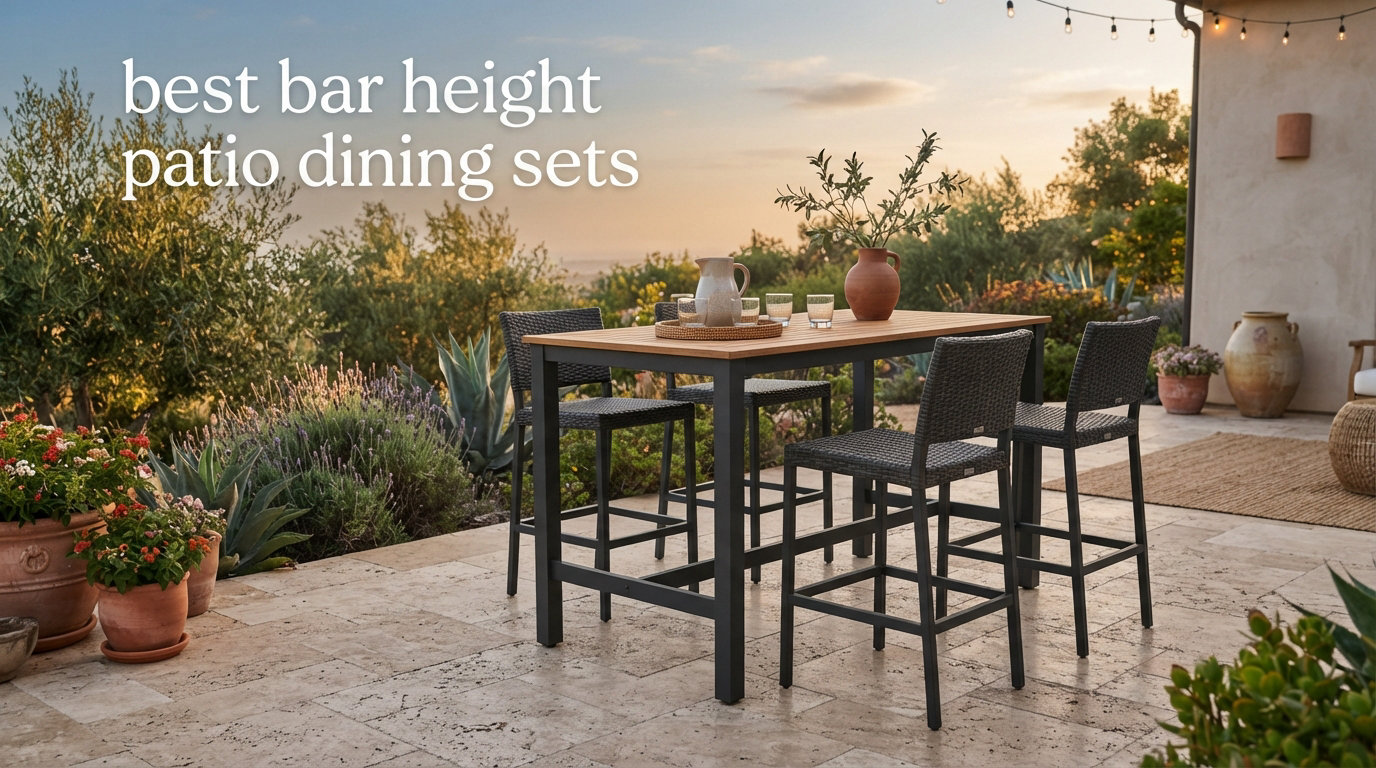 best bar height patio dining sets