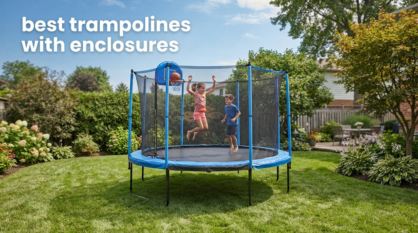 best trampolines with enclosures