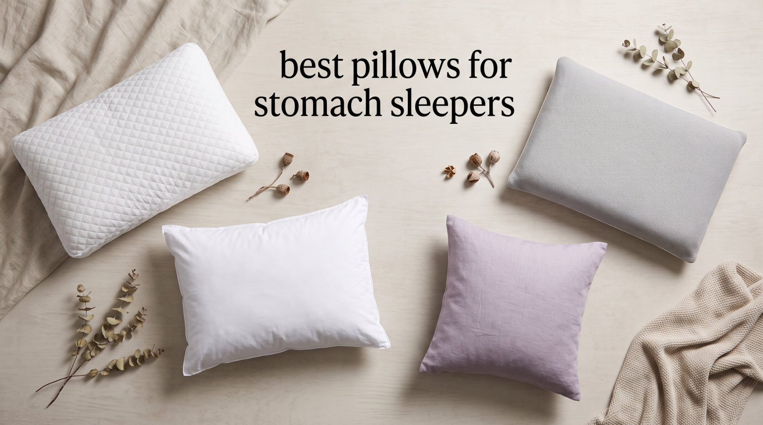 best pillows for stomach sleepers