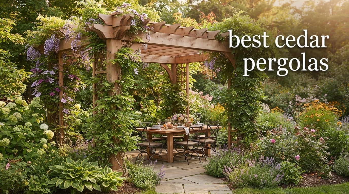 best cedar pergolas