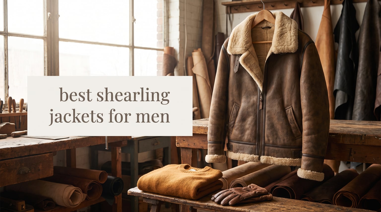 best shearling jackets for men