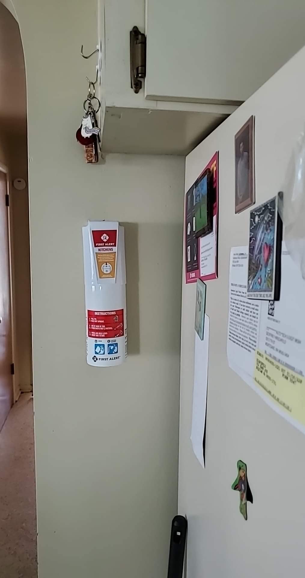 First Alert Fire Extinguisher, Standard Kitchen Use - KITCHEN5 UL RATED 5-B:C, White 1-Pack customer photo 1
